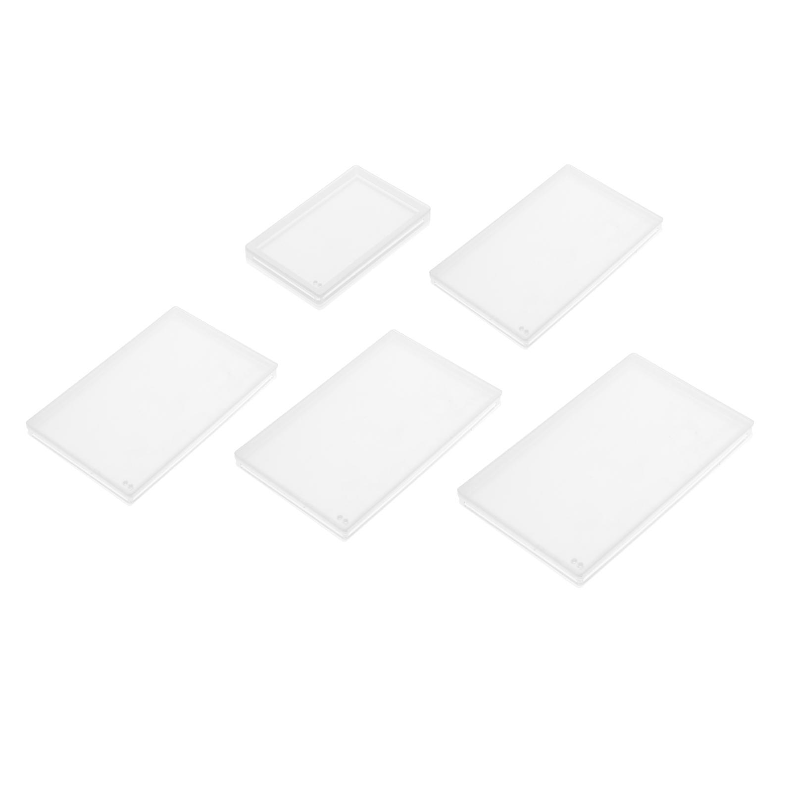 4x4Pcs DIY Acrylic Quicksand Plates Holiday Festive Home DIY Liquid Quicksand 8.5cmx5.5cm