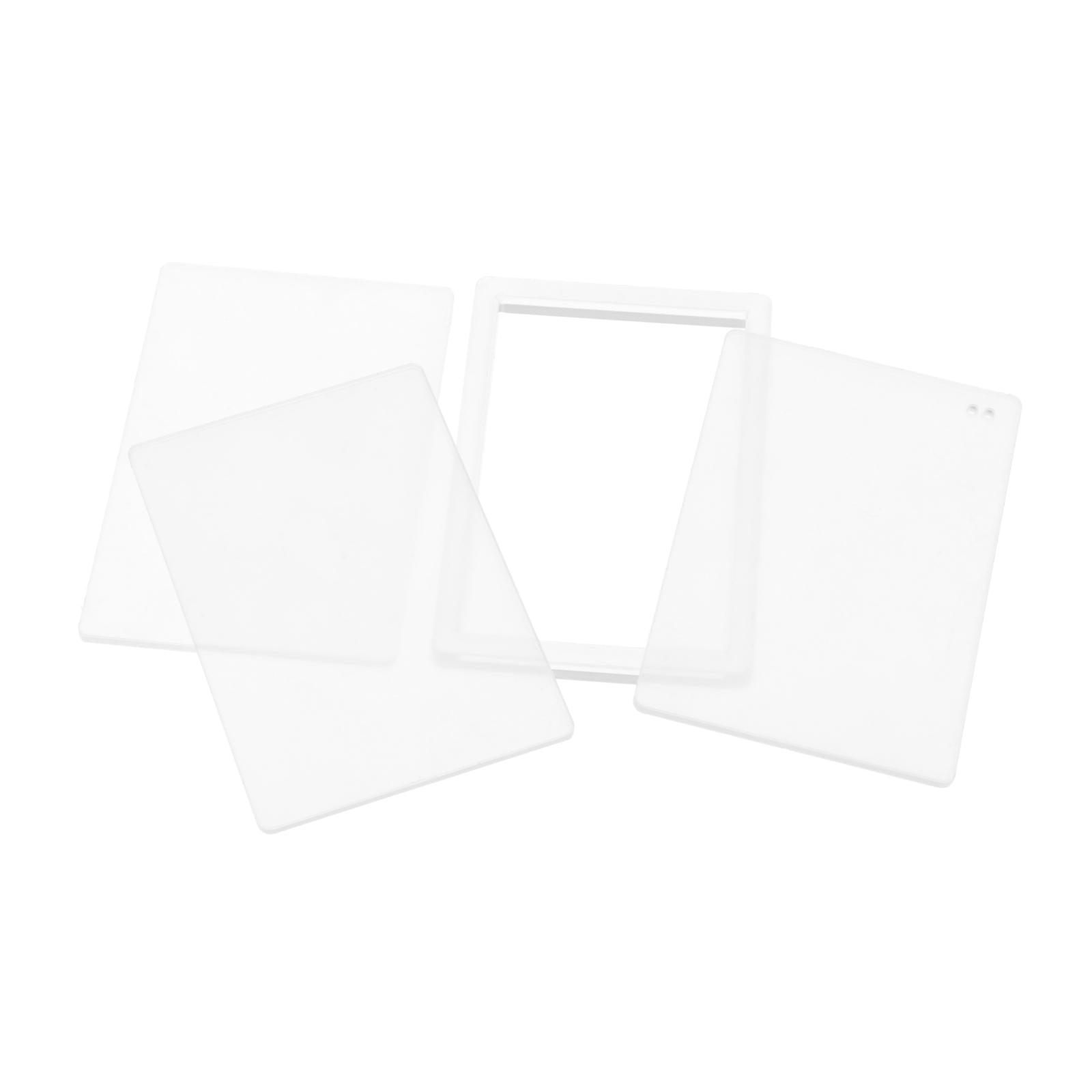 3x4Pcs DIY Acrylic Quicksand Plates Holiday Festive Home DIY Liquid Quicksand 12cmx8cm