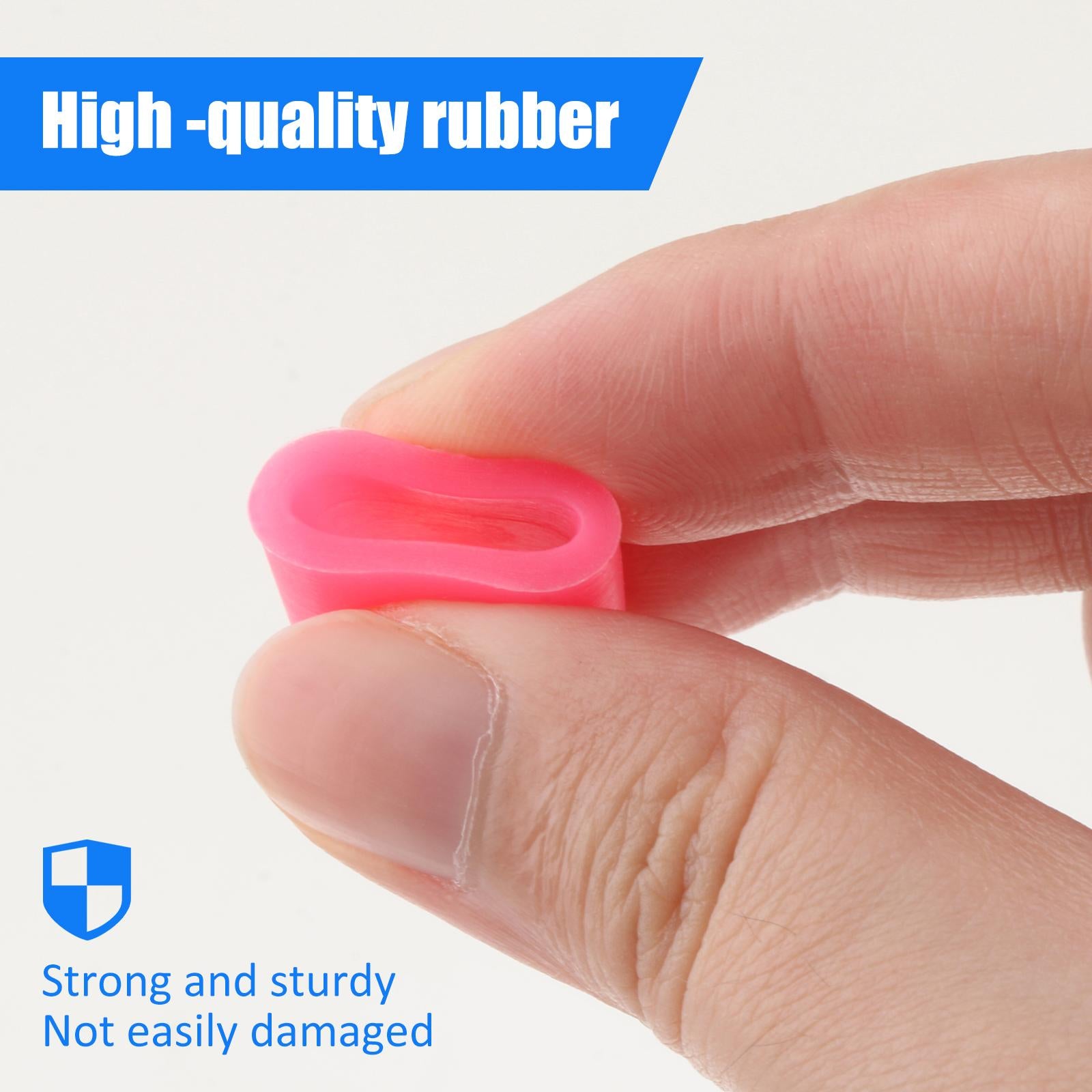 2x4Pcs Rubber Rollers Durable Rubber Roller Wheel for Electric Cutting Machine Pink
