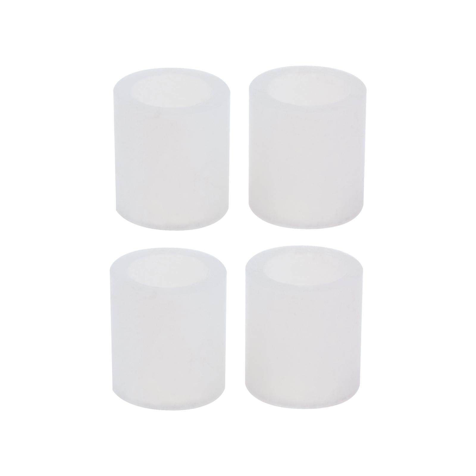 3x4Pcs Rubber Rollers Durable Rubber Roller Wheel for Electric Cutting Machine White