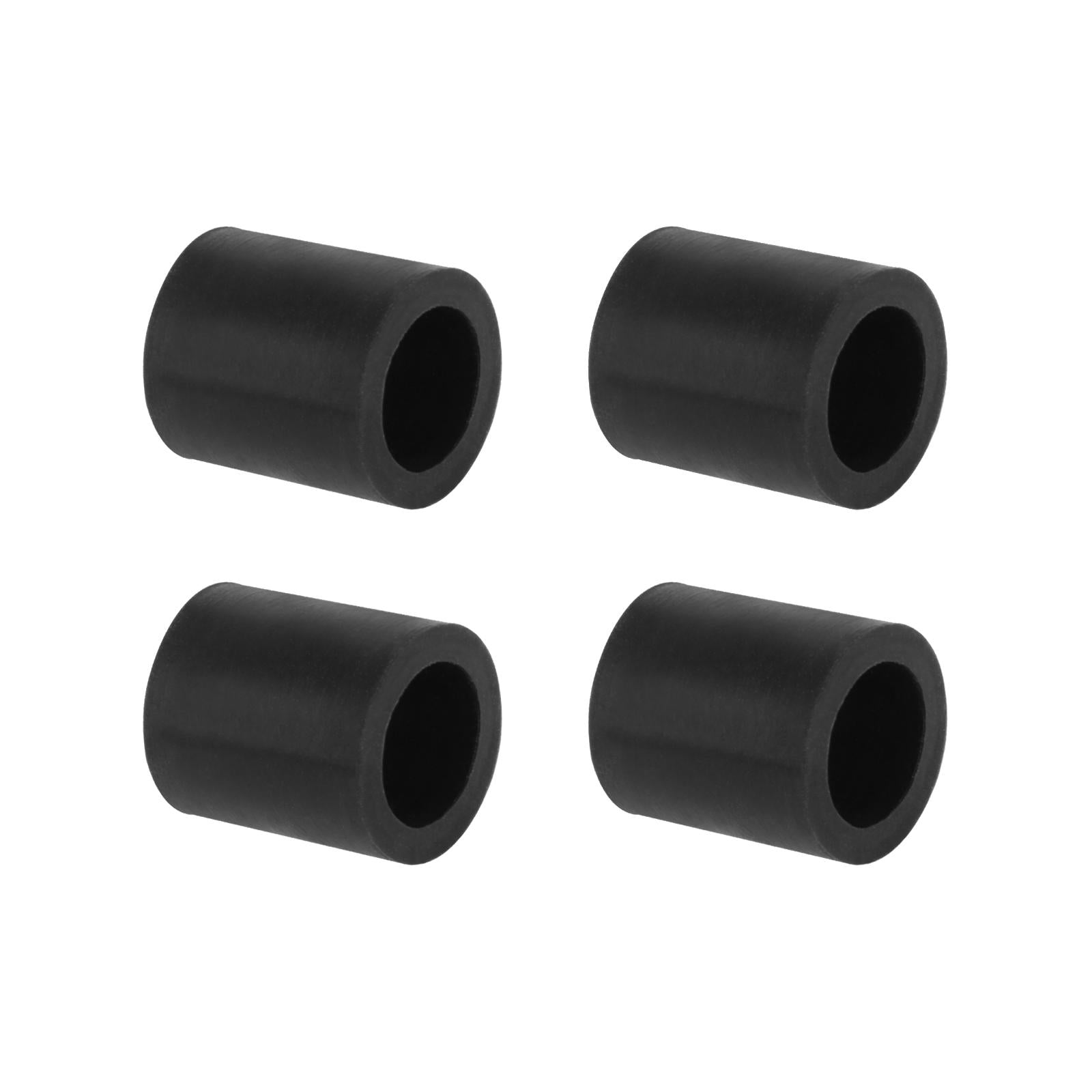2x4Pcs Rubber Rollers Durable Rubber Roller Wheel for Electric Cutting Machine Black