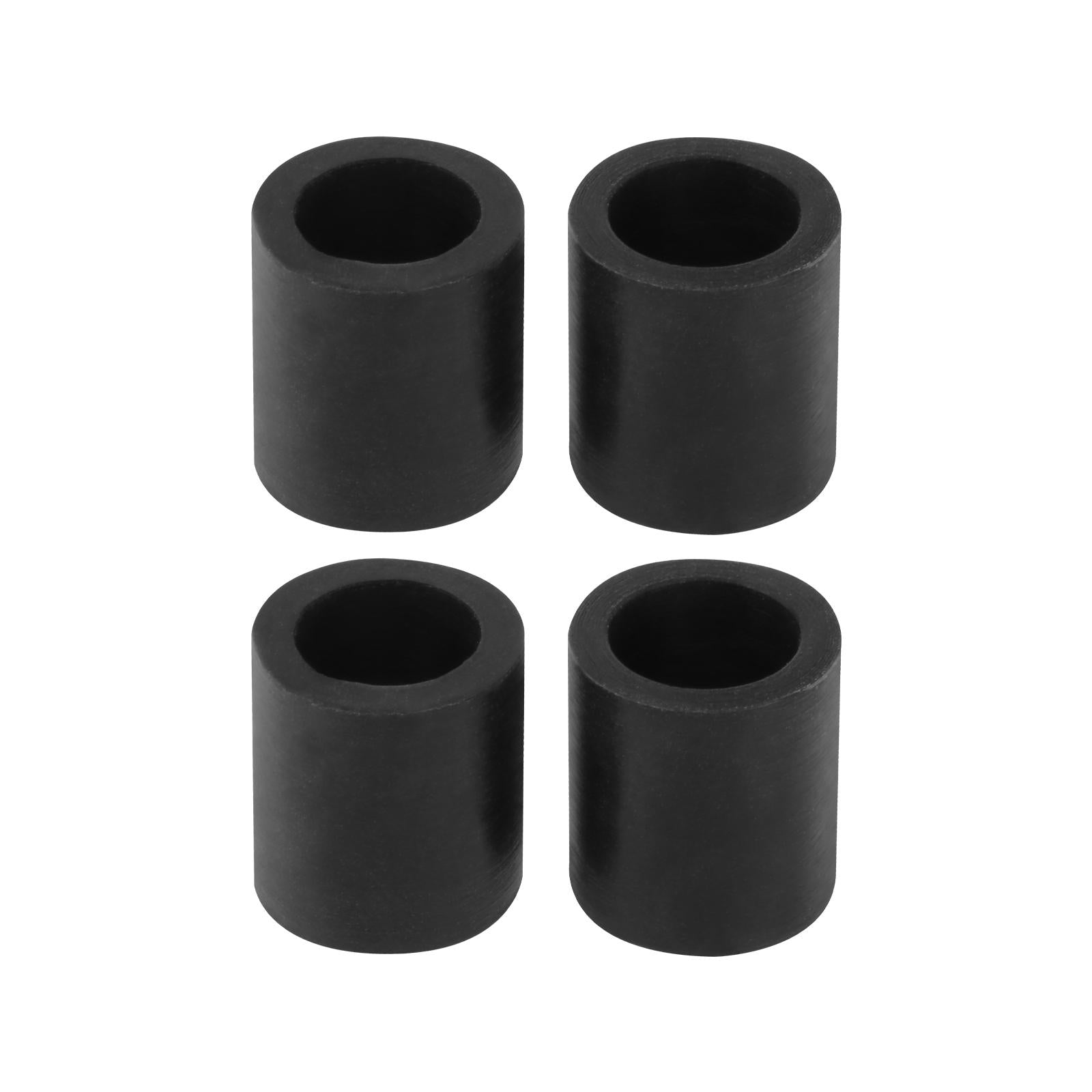 2x4Pcs Rubber Rollers Durable Rubber Roller Wheel for Electric Cutting Machine Black