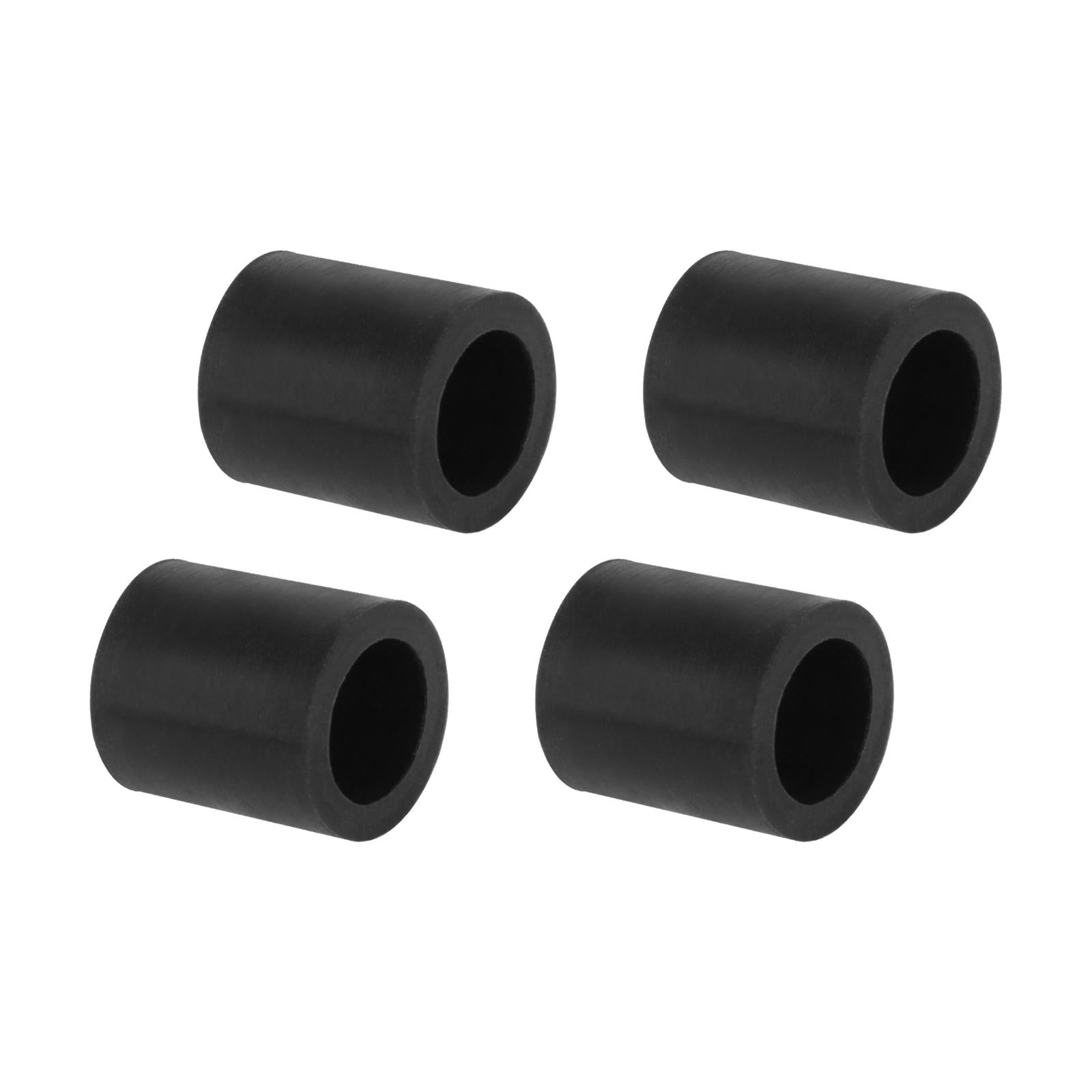 4x4Pcs Rubber Rollers Durable Rubber Roller Wheel for Electric Cutting Machine Black