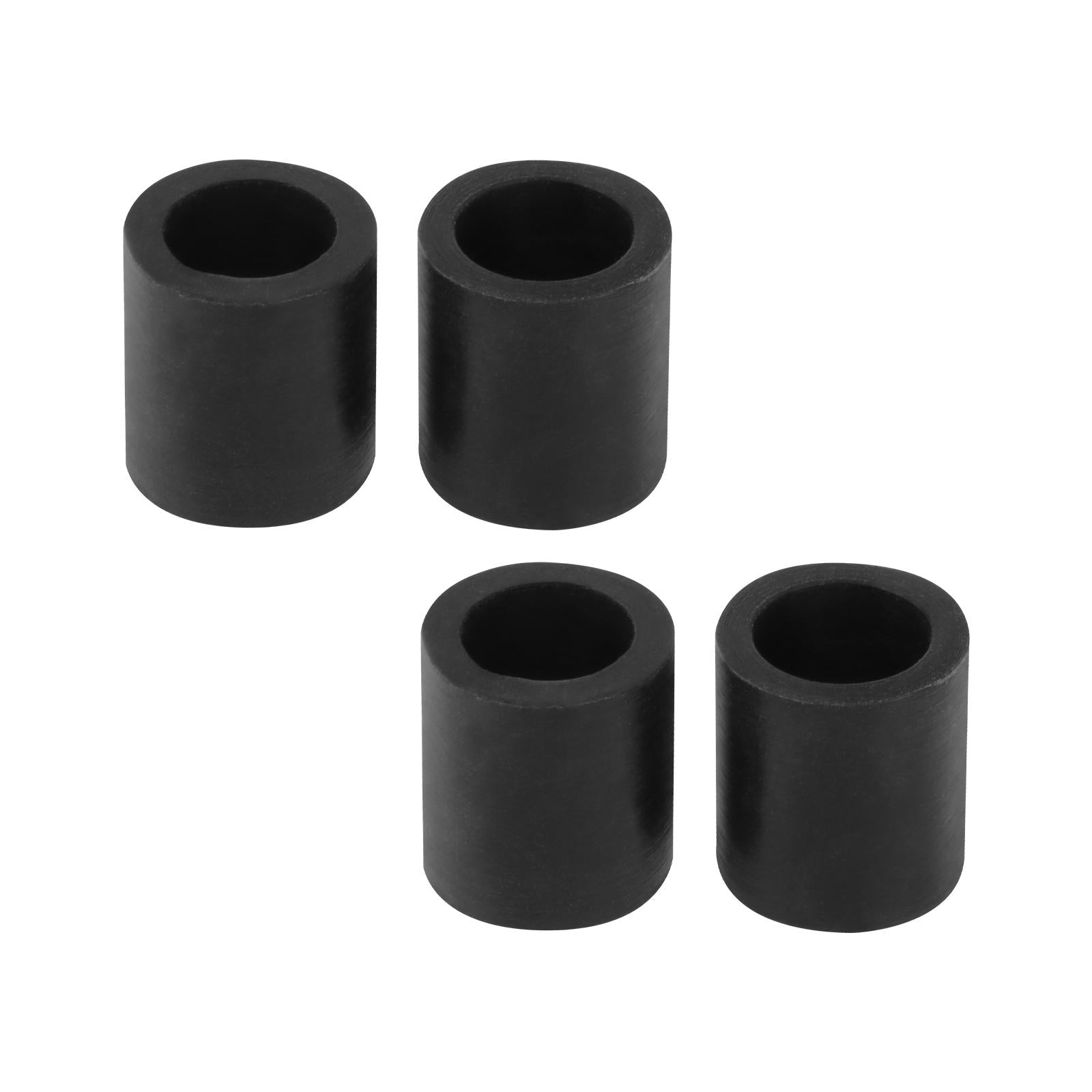 2x4Pcs Rubber Rollers Durable Rubber Roller Wheel for Electric Cutting Machine Black