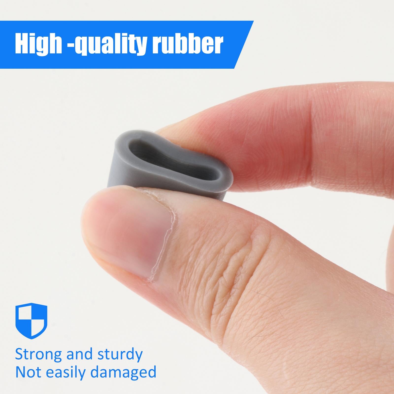 4x4Pcs Rubber Rollers Durable Rubber Roller Wheel for Electric Cutting Machine Gray