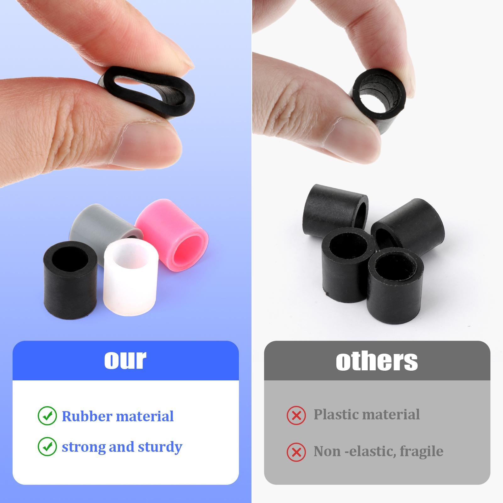 4x4Pcs Rubber Rollers Durable Rubber Roller Wheel for Electric Cutting Machine Gray