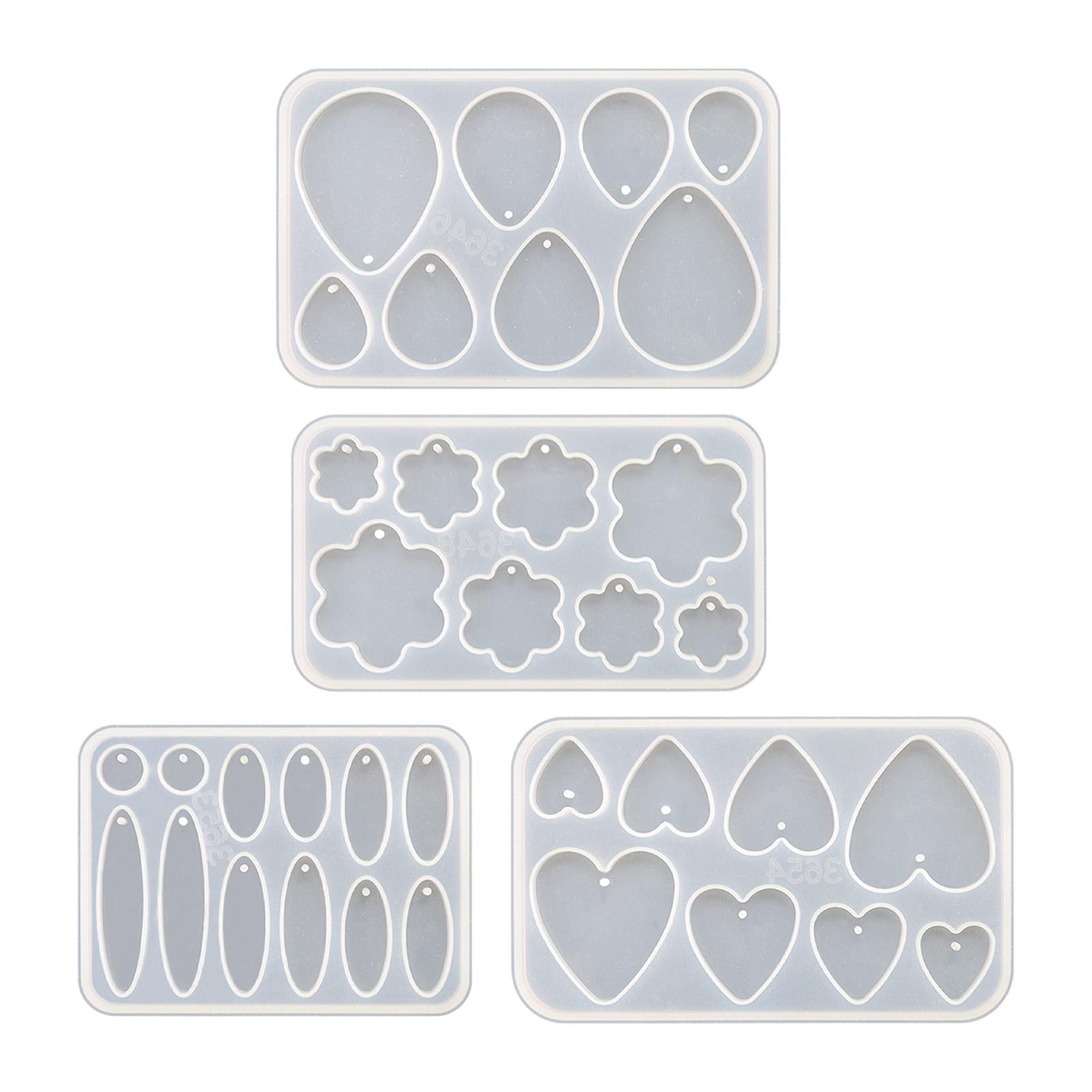 2xEarrings Pendants Mould DIY Epoxy Resin for Party Supplies Crafts Home Decor Water Drop