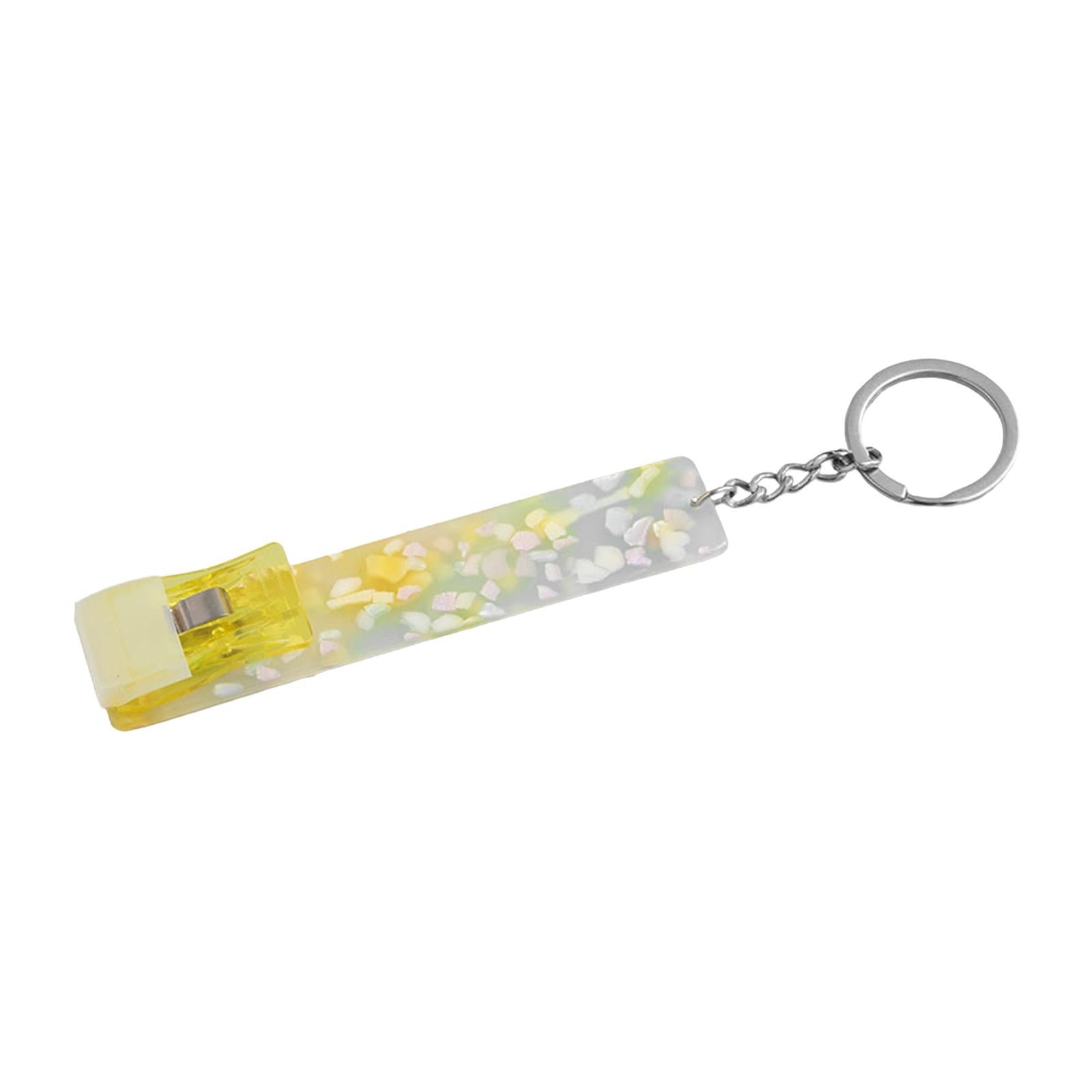 3xCredit Card Puller ATM Keychain Card Clip for Long Nails Picker Card Grabber Yellow
