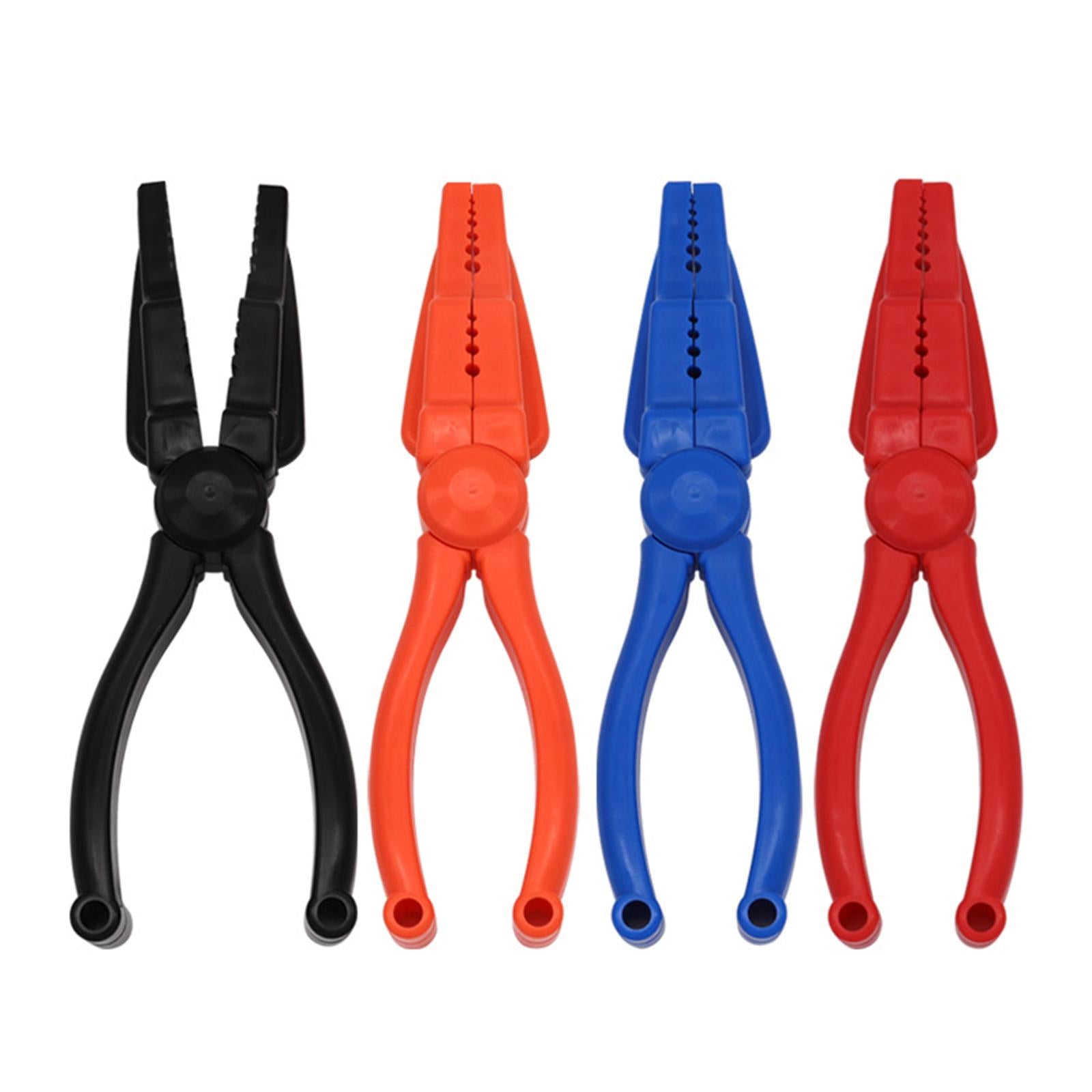2xNail Holder Pliers Screw Nails Fixer Tool Portable Nail Holder for Hammering Red