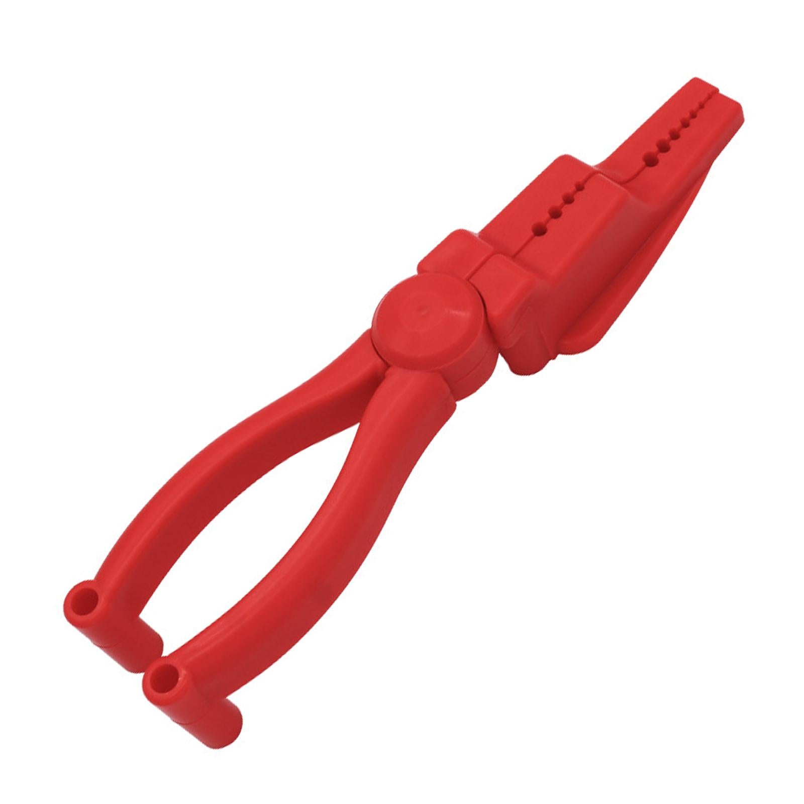 2xNail Holder Pliers Screw Nails Fixer Tool Portable Nail Holder for Hammering Red