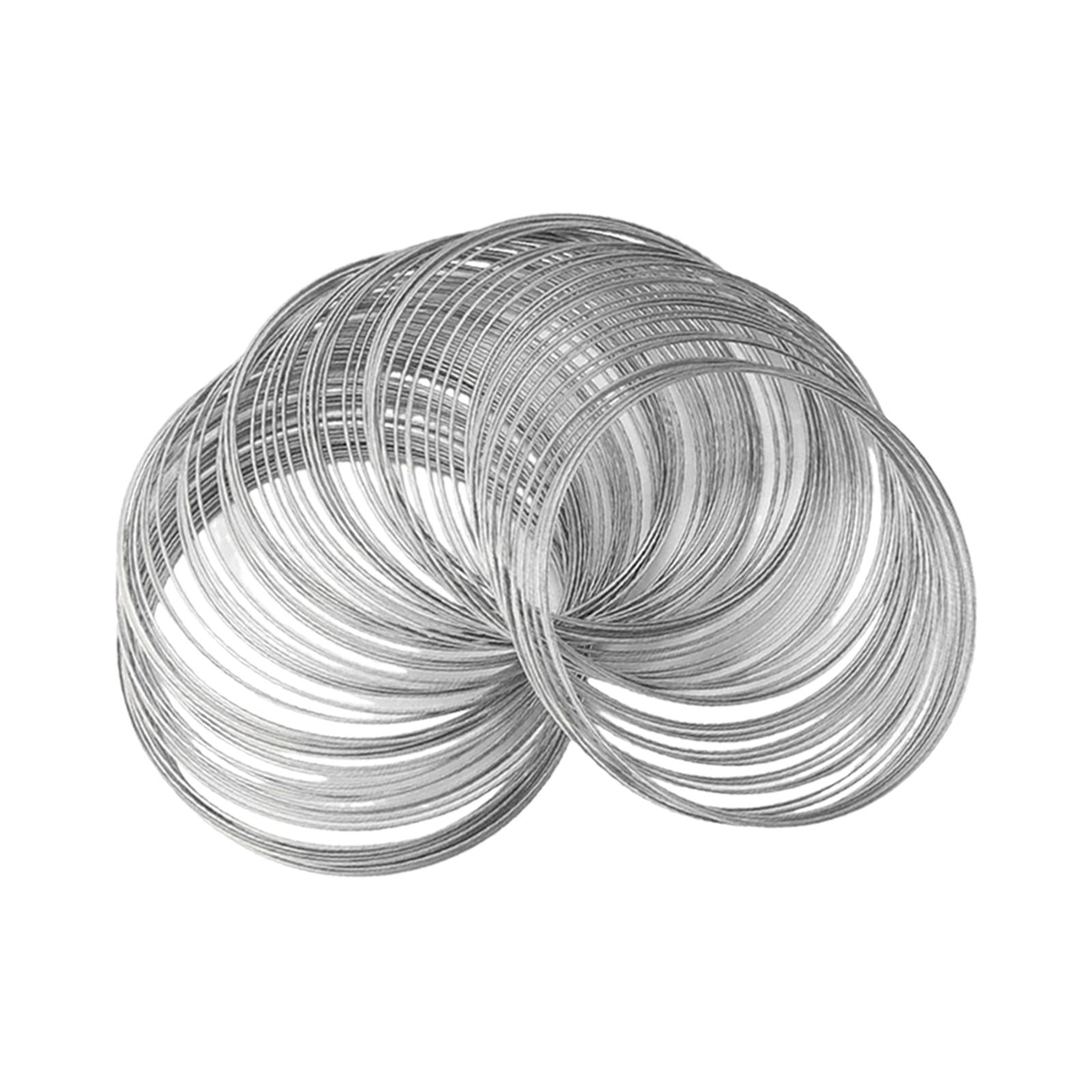 4xMemory Wire for Jewelry Making Beading Wire for Bangle Handmade White K