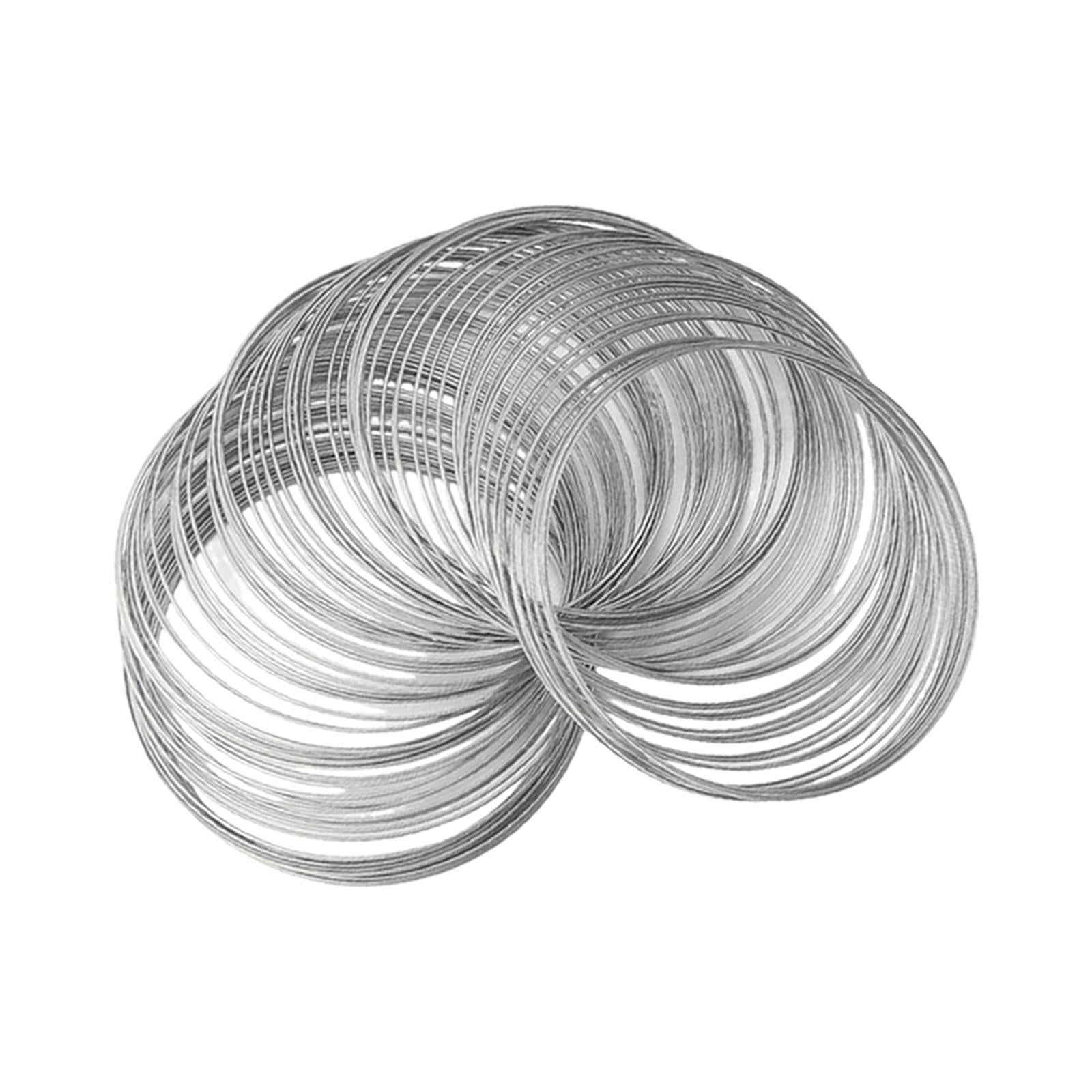 4xMemory Wire for Jewelry Making Beading Wire for Bangle Handmade White K