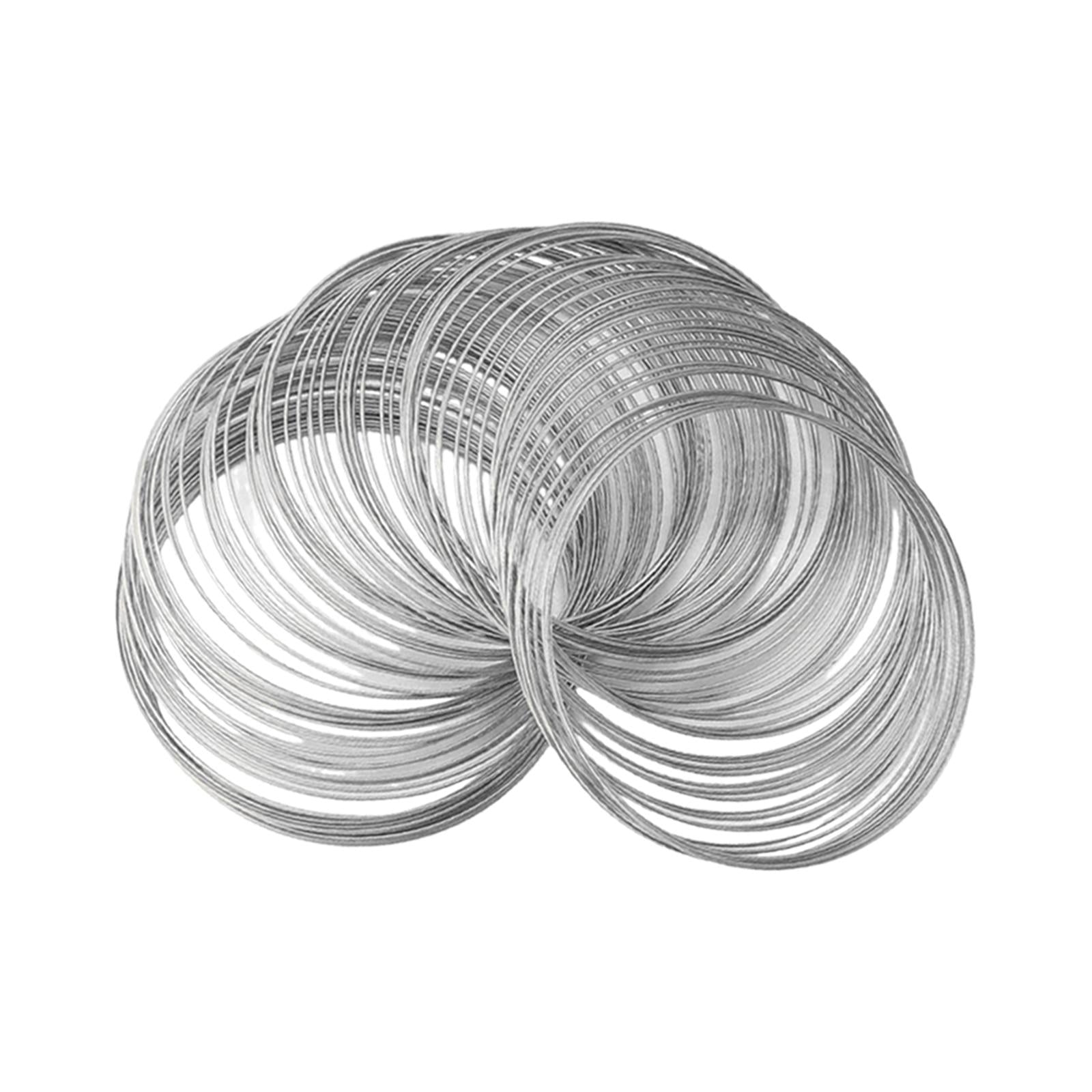 4xMemory Wire for Jewelry Making Beading Wire for Bangle Handmade White K