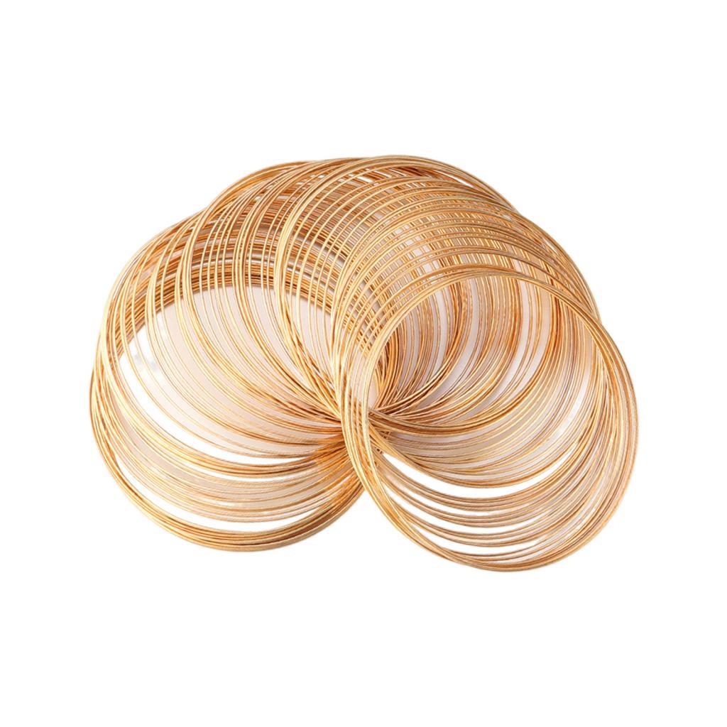 3xMemory Wire for Jewelry Making Beading Wire for Bangle Handmade Silver