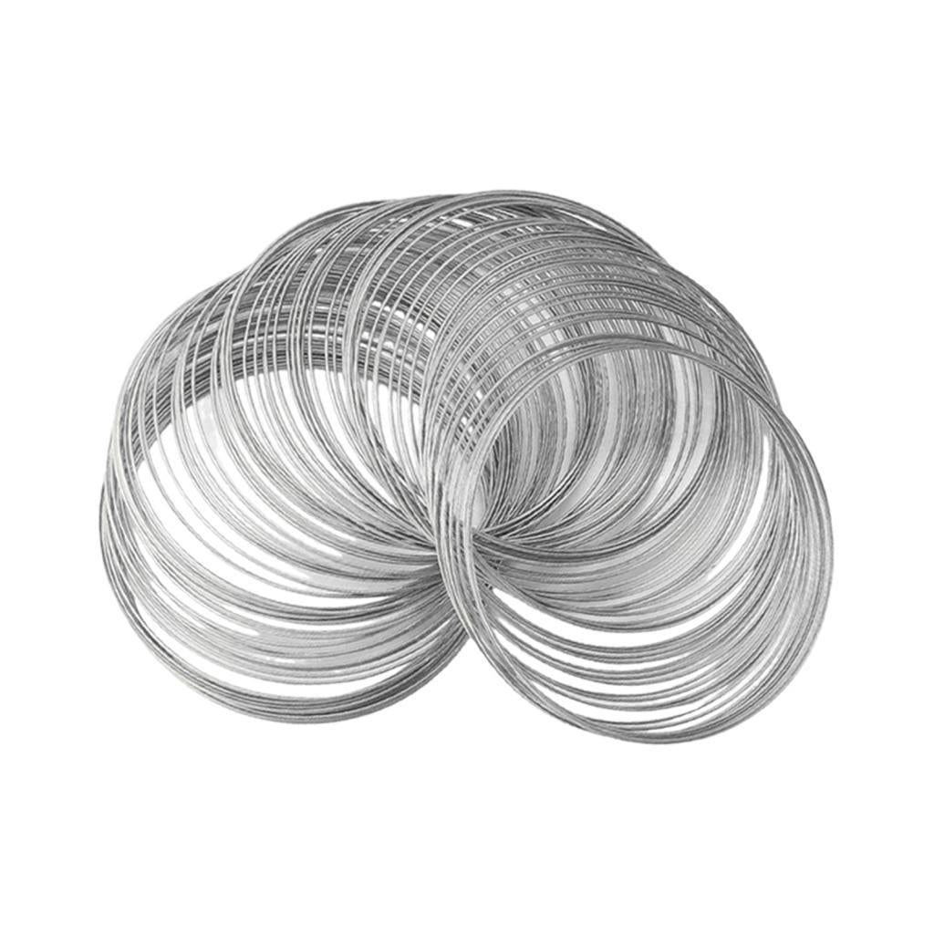 2xMemory Wire for Jewelry Making Beading Wire for Bangle Handmade Silver