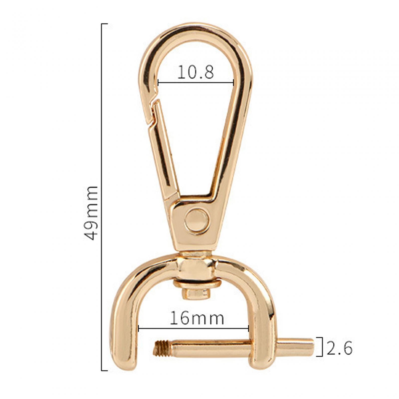 3xSwivel Snap Hooks Replacement DIY Crafts Trigger Clips Swivel Lobster Clasps 16mm Gold