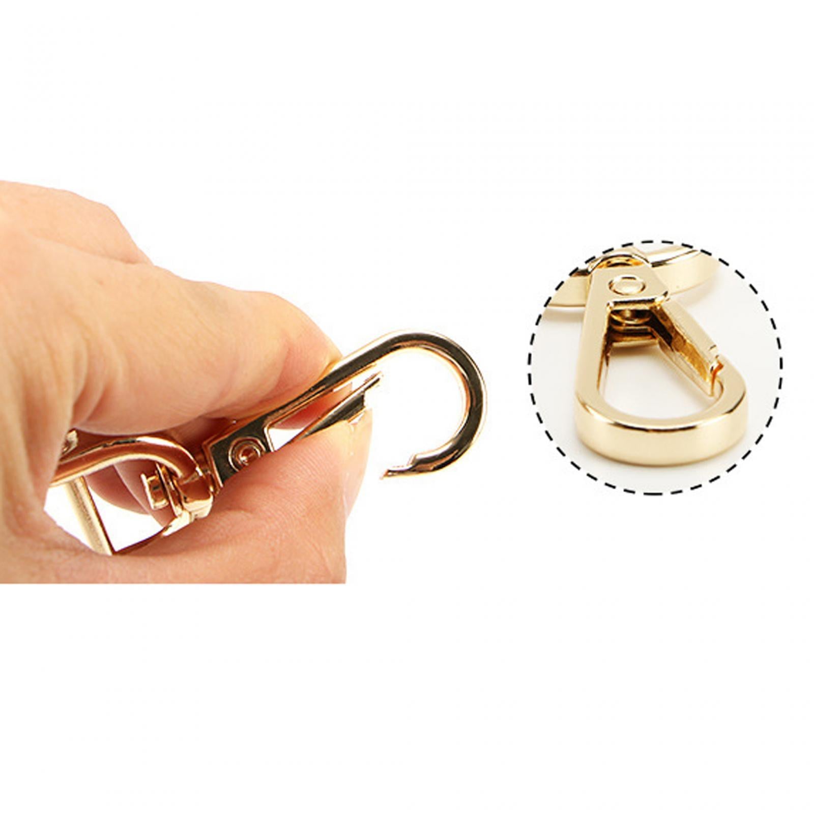 2xSwivel Snap Hooks Replacement DIY Crafts Trigger Clips Swivel Lobster Clasps 19mm Silver
