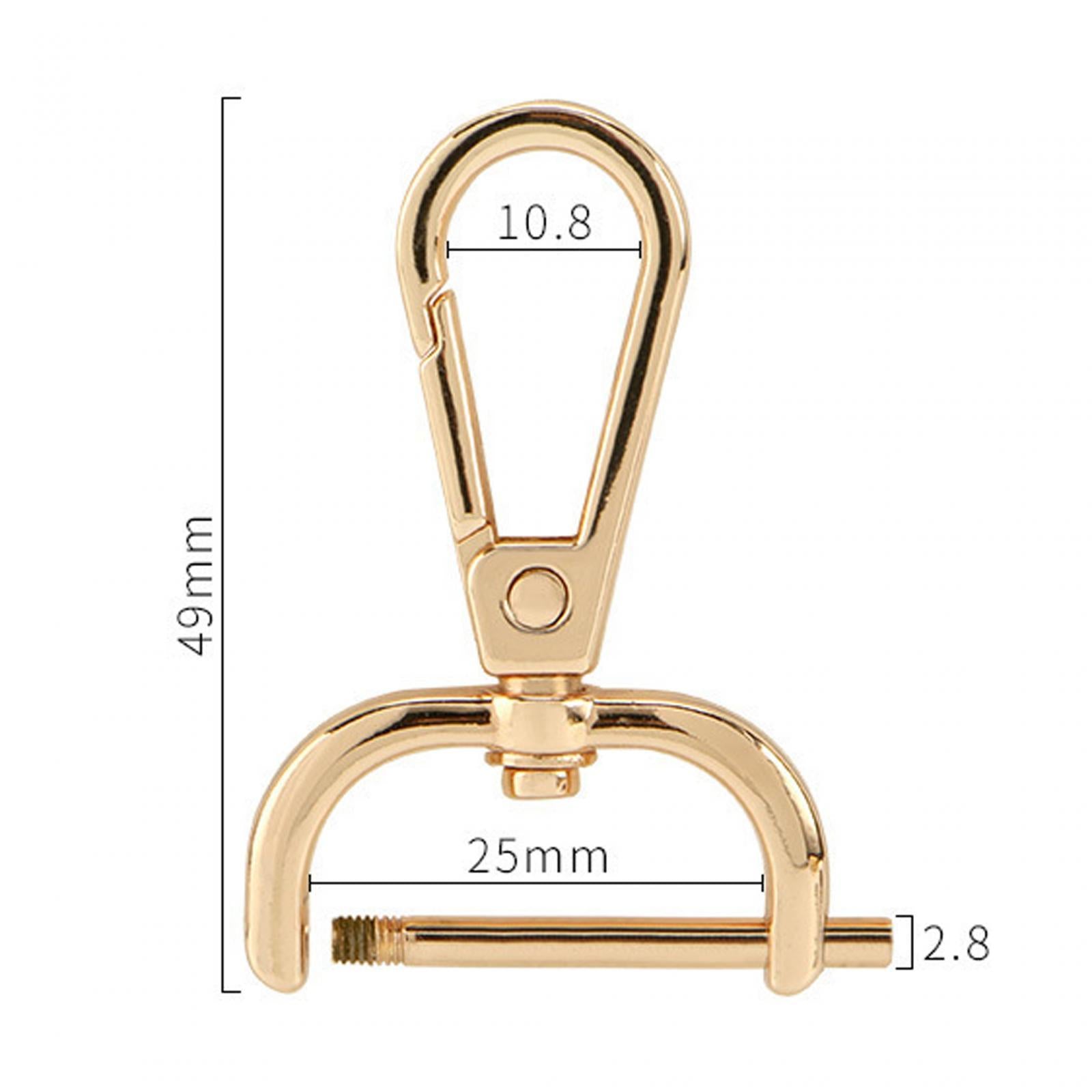 4xSwivel Snap Hooks Replacement DIY Crafts Trigger Clips Swivel Lobster Clasps 25mm Gold