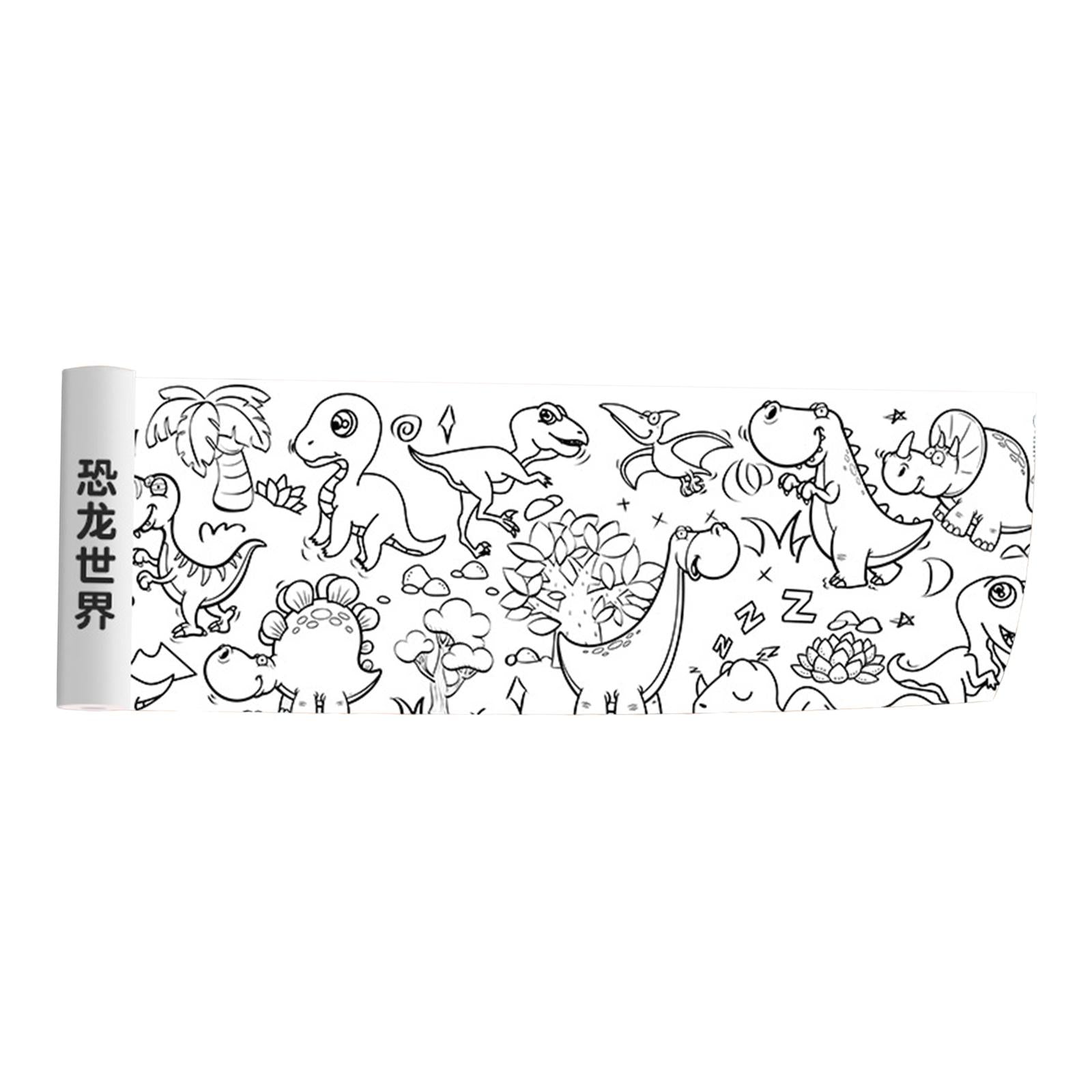 3xColoring Paper Roll Color Filling Paper Gift Art Drawing Coloring Book Paper