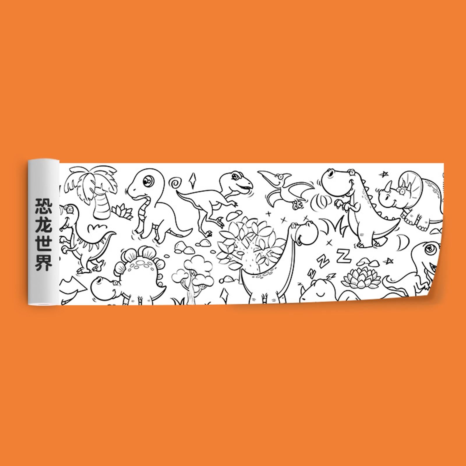 2xColoring Paper Roll Color Filling Paper Gift Art Drawing Coloring Book Paper