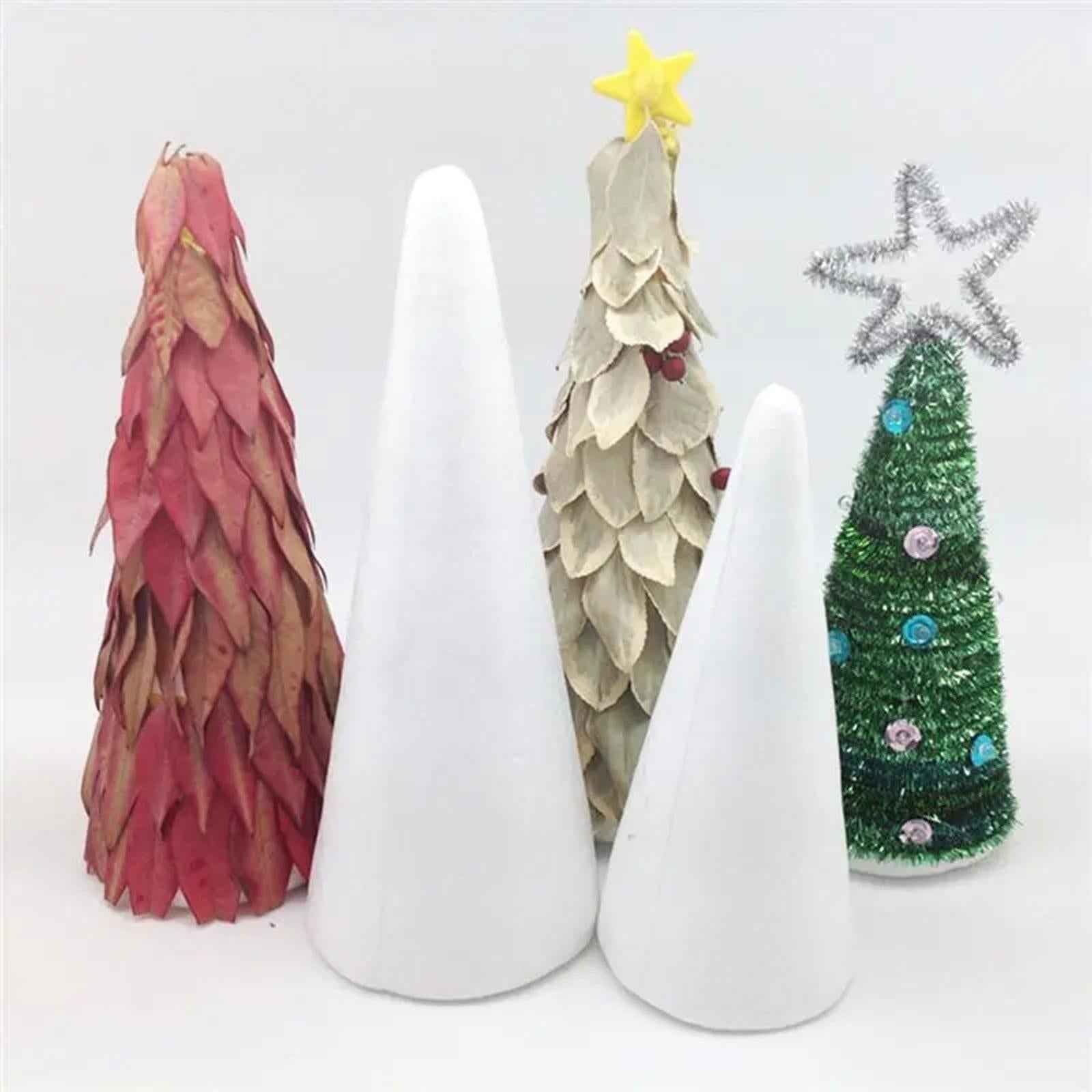 5Pcs Foam Cones for Crafts Christmas Tree Project for Children Kids Festival