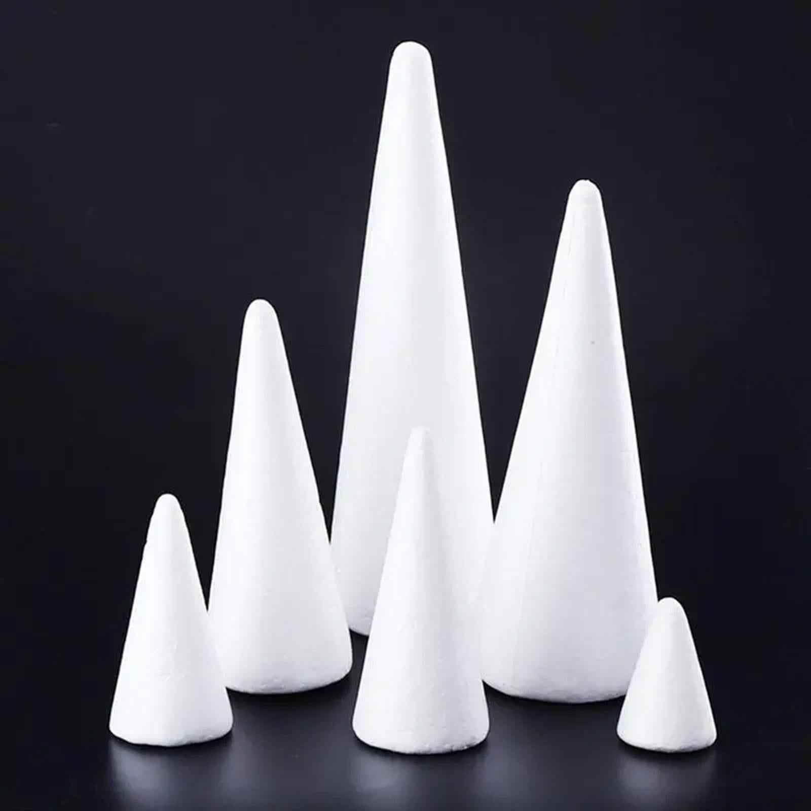 5Pcs Foam Cones for Crafts Christmas Tree Project for Children Kids Festival