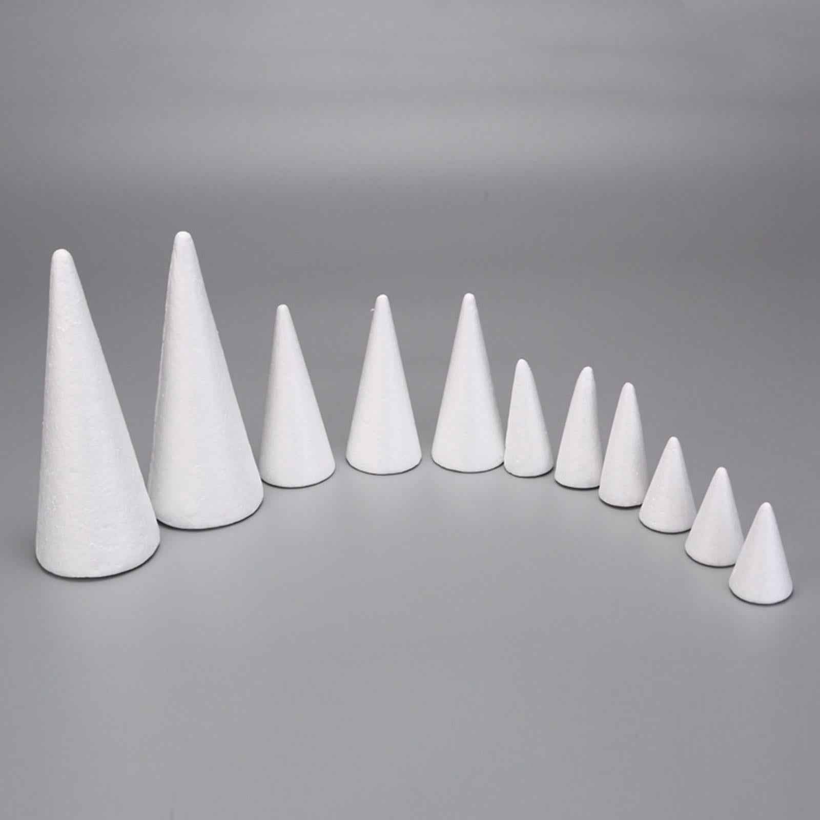 5Pcs Foam Cones for Crafts Christmas Tree Project for Children Kids Festival