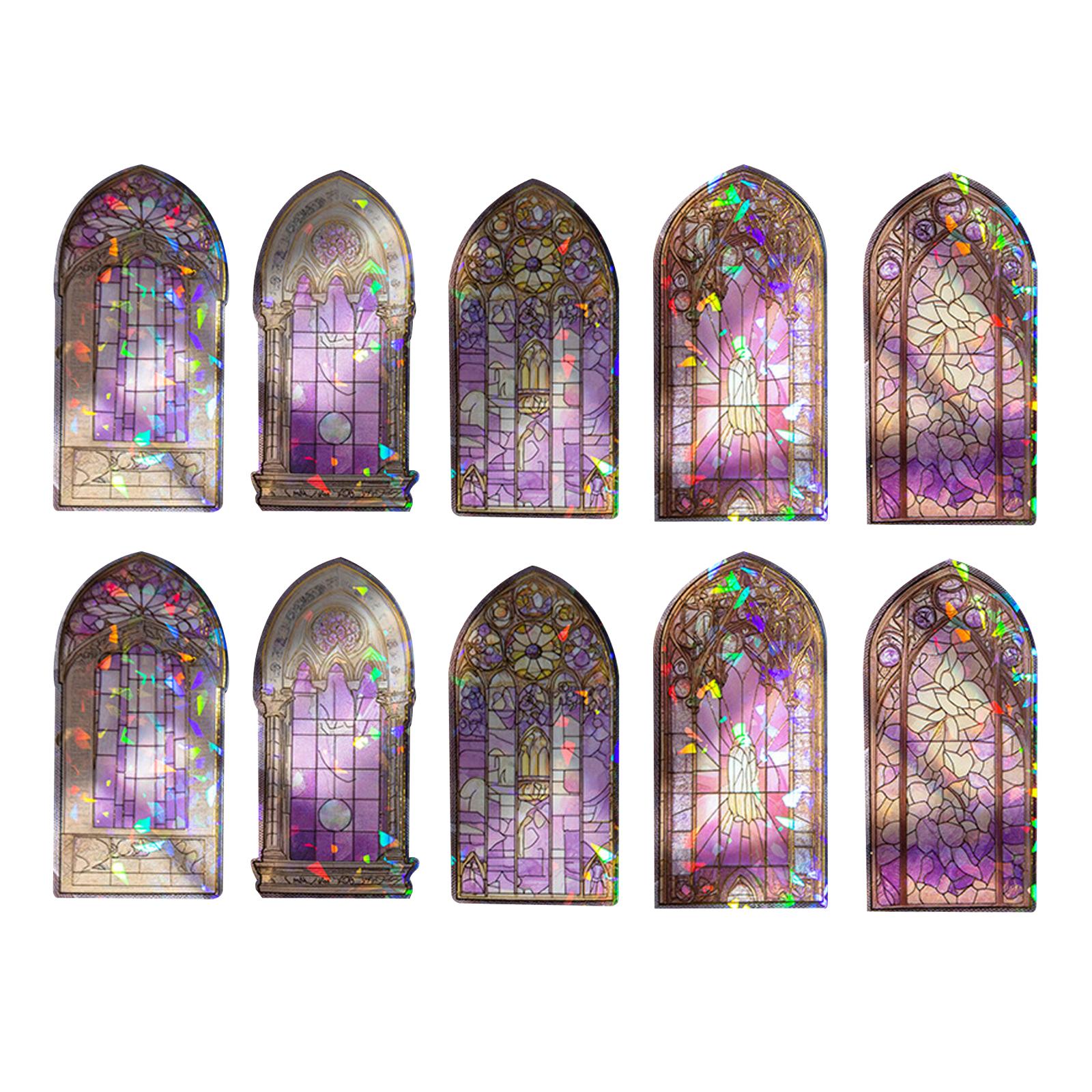 4x10 Pieces Scrapbooking Stickers Scrapbook Stickers for Journaling DIY Crafts Violet
