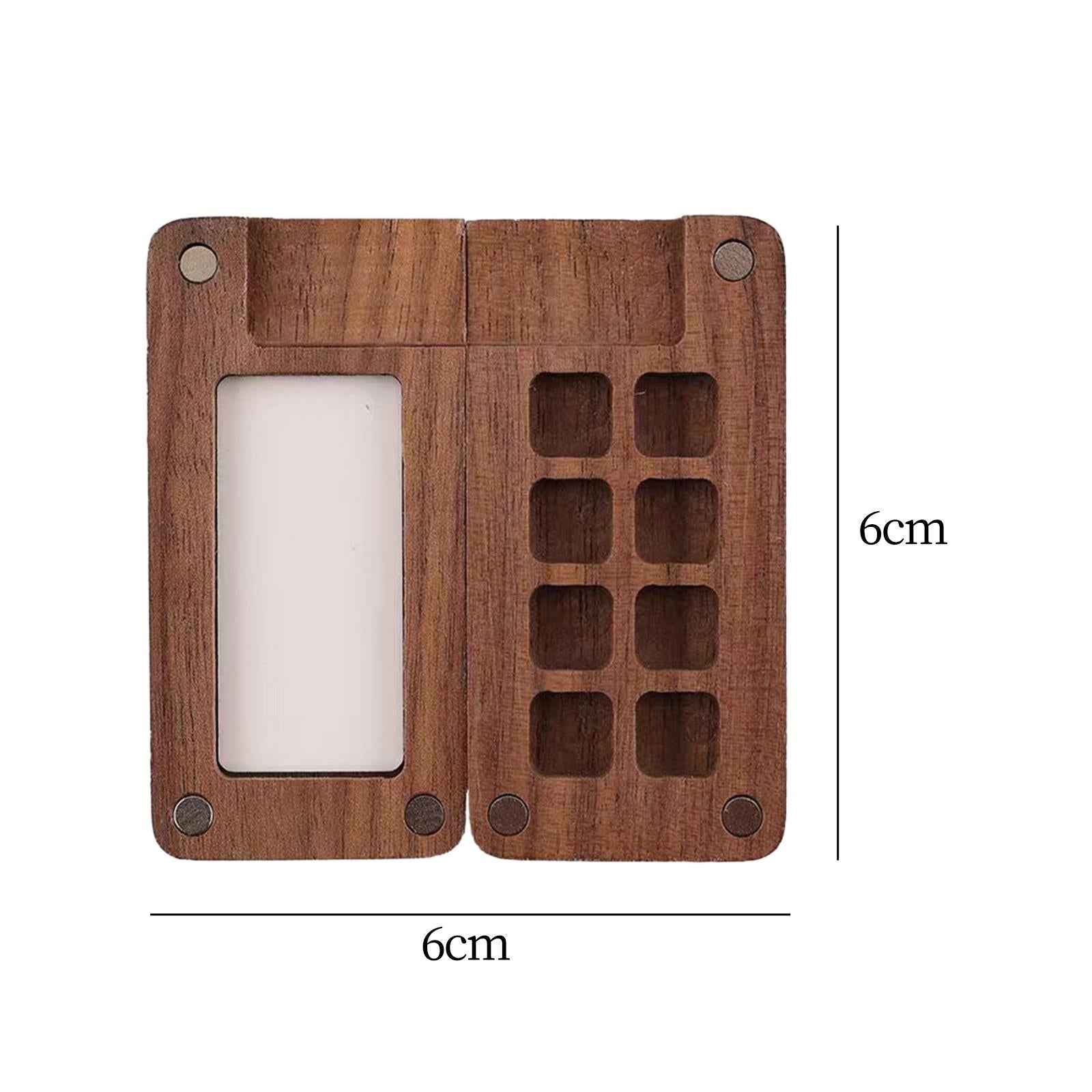 Watercolor Palette Wood Paint Palette for Gouache Oil Paint Pigments Acrylic Without Clip