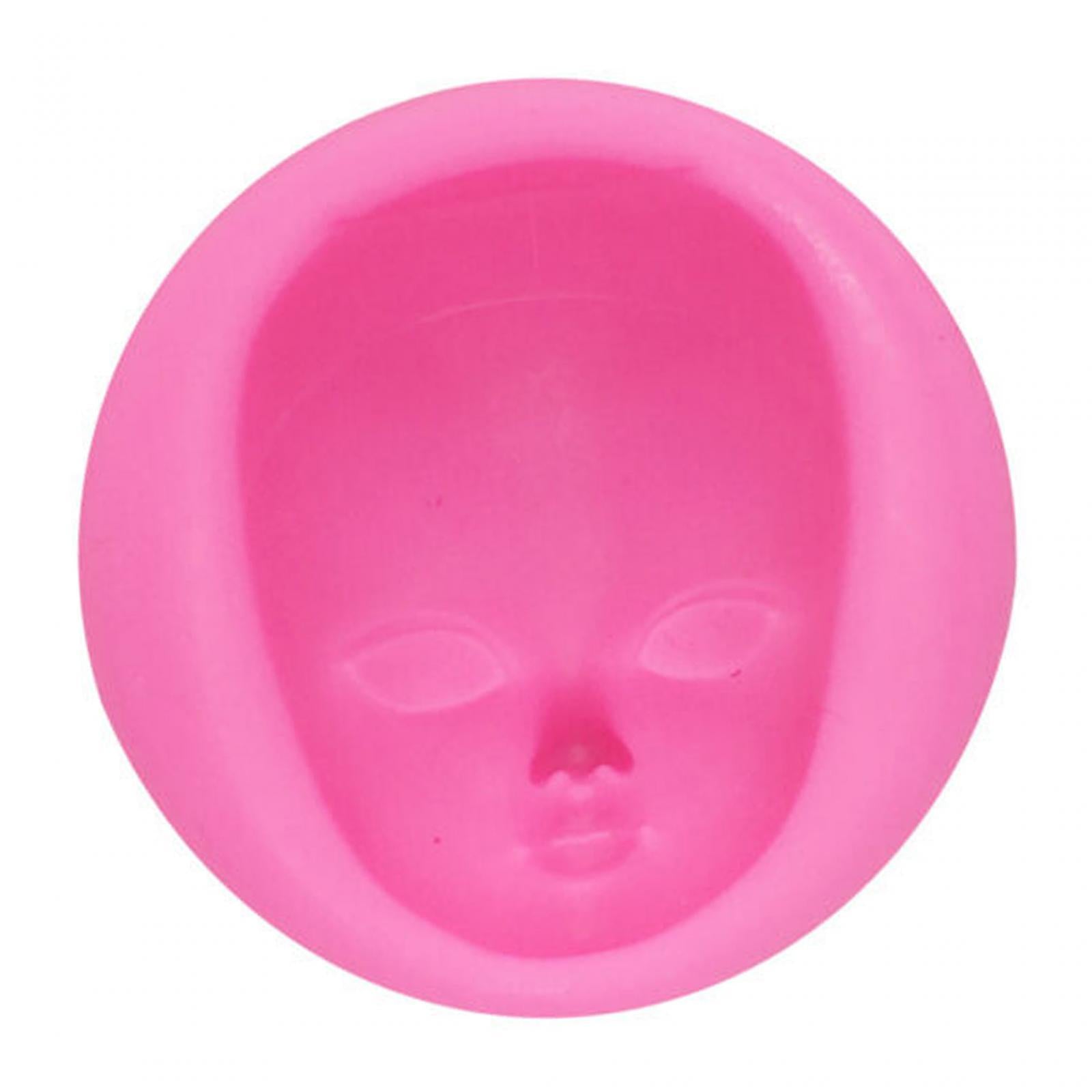 3xSilicone Baby Face Mould Tool DIY Handmade Soap Resin Mould Human Face Mould