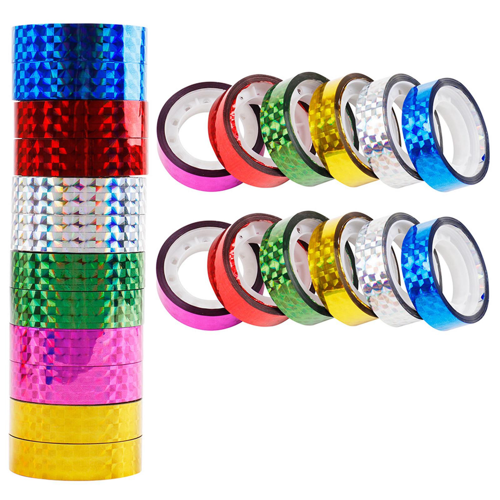 2x10 Pieces Valentine's Day Tapes Masking Tape for Planner Card Making Journal Holographic