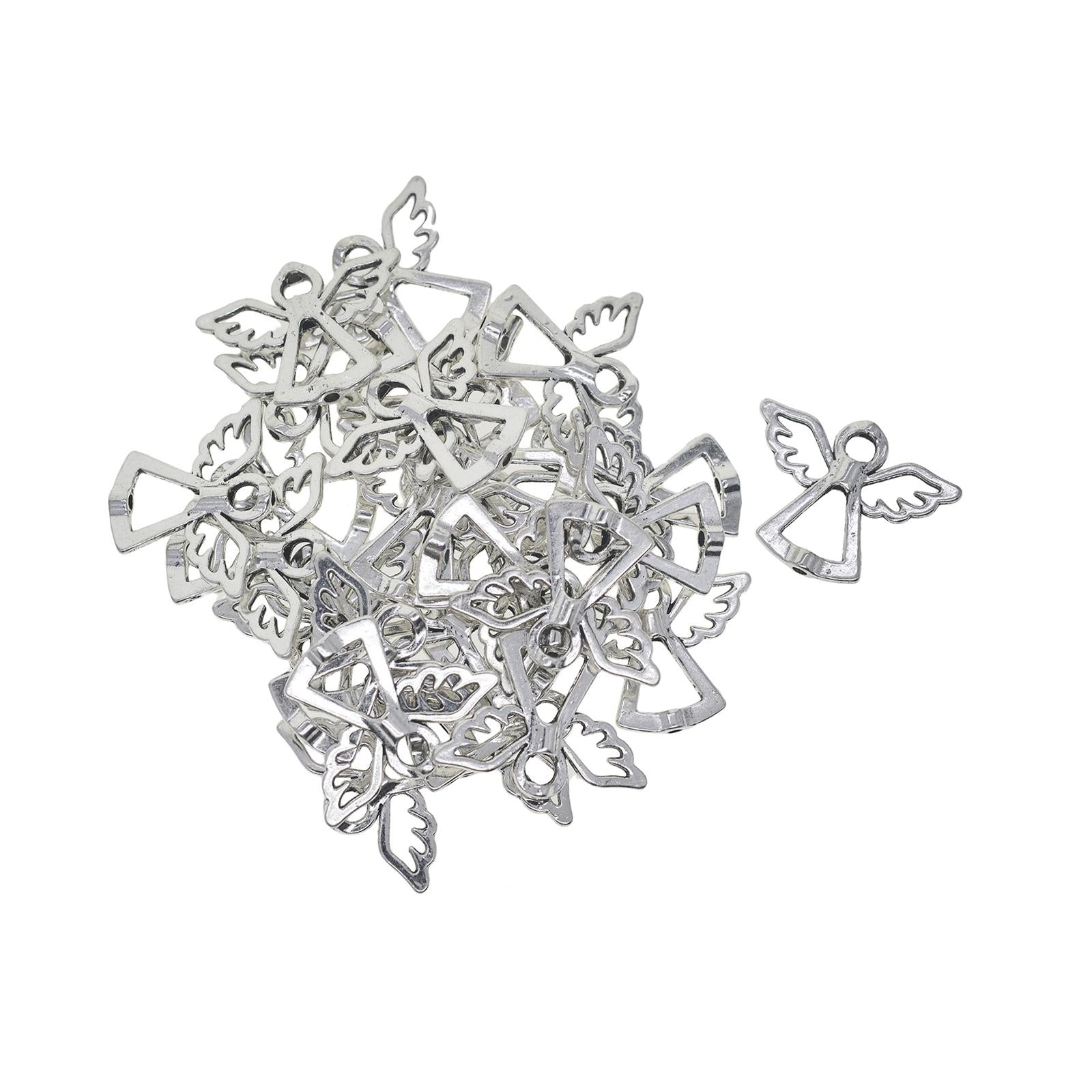 3x30Pcs Angel Wing Spacer Beads Alloy for DIY Necklace Jewelry Making Supplies