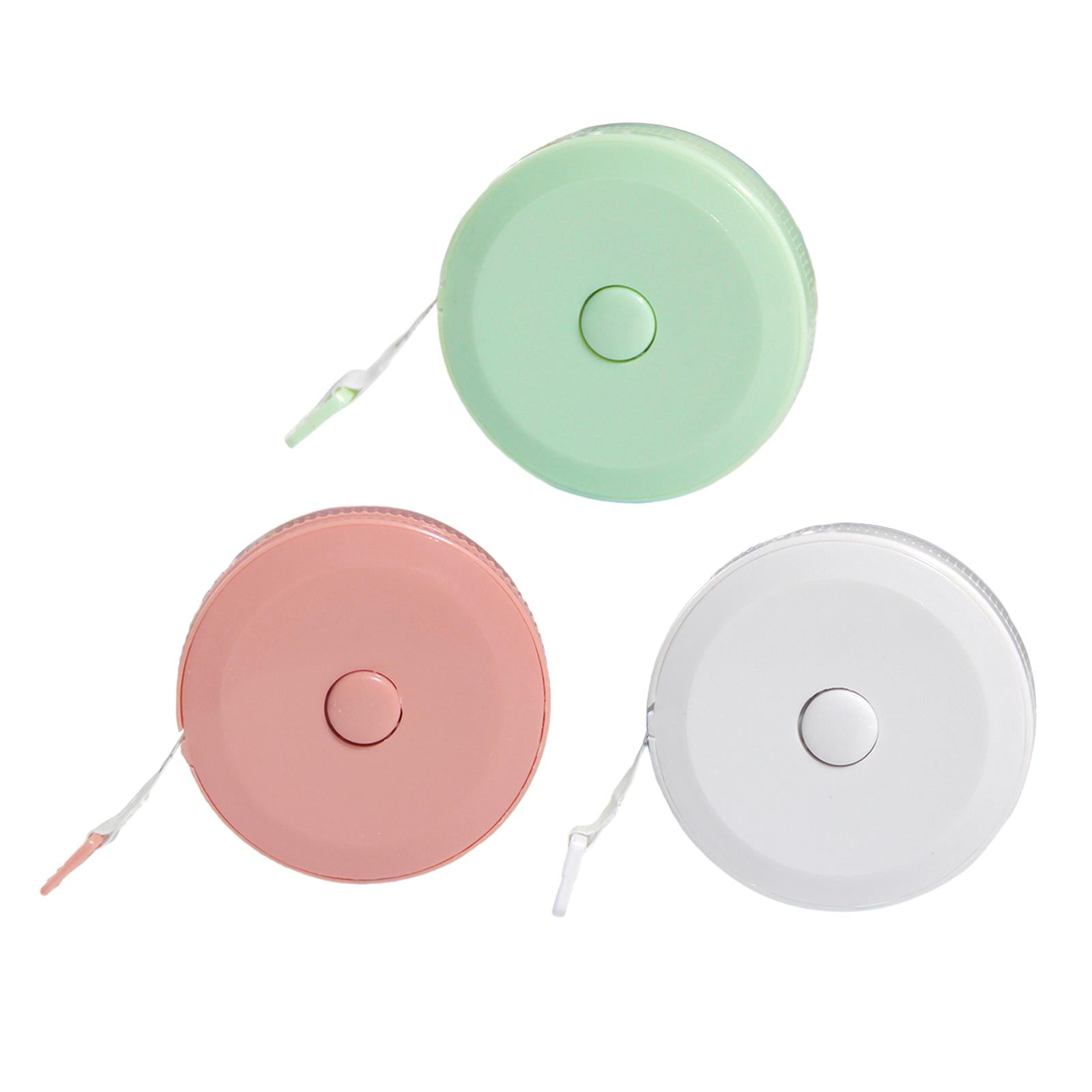 3xSewing Tape Measure Tools Body Measure Tape 60 inch for Tailor Nursing Waist Green