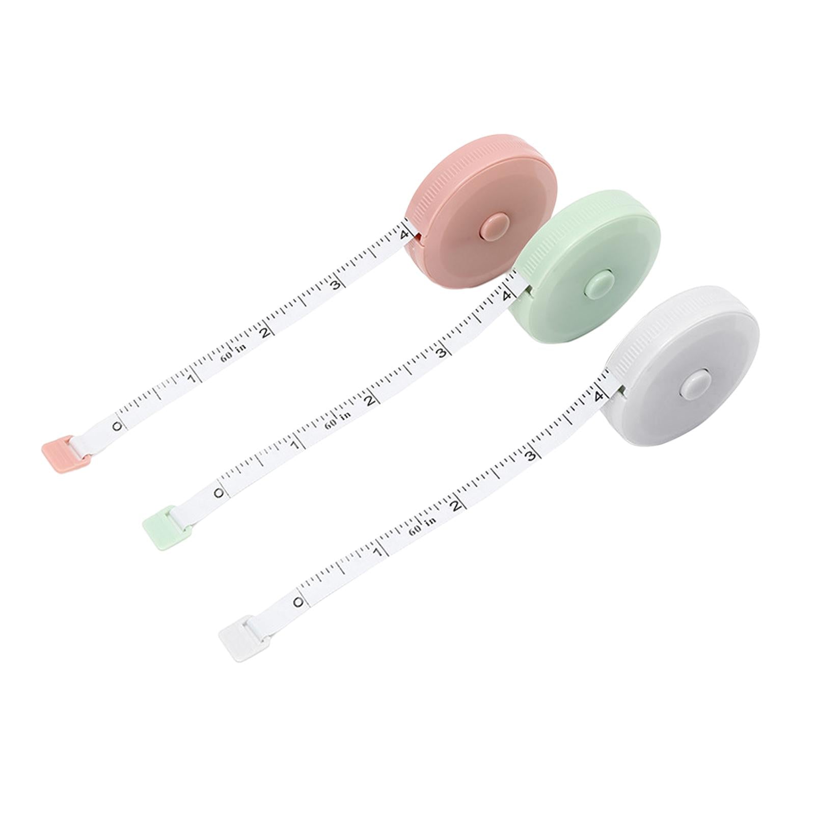 4xSewing Tape Measure Tools Body Measure Tape 60 inch for Tailor Nursing Waist Green