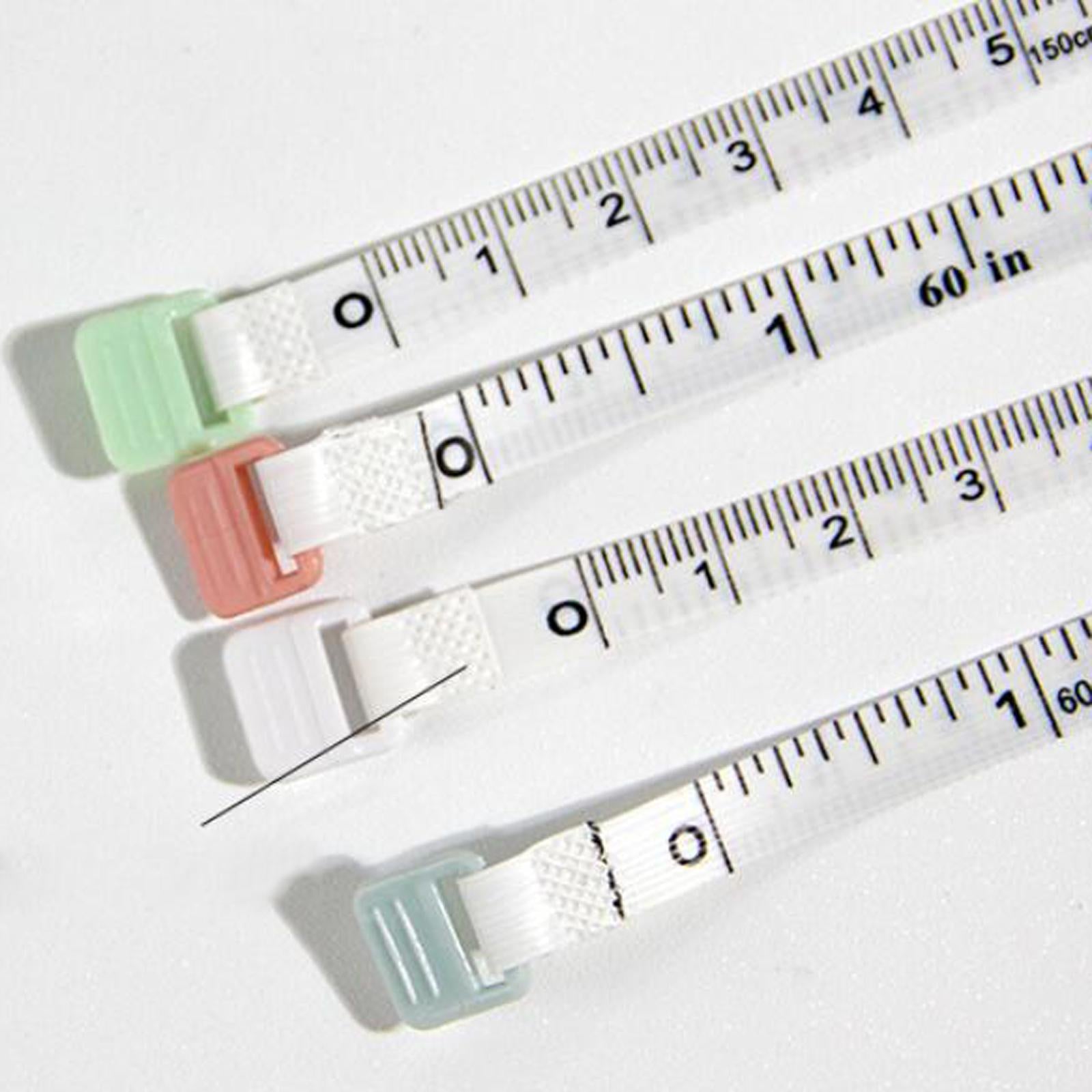 3xSewing Tape Measure Tools Body Measure Tape 60 inch for Tailor Nursing Waist White