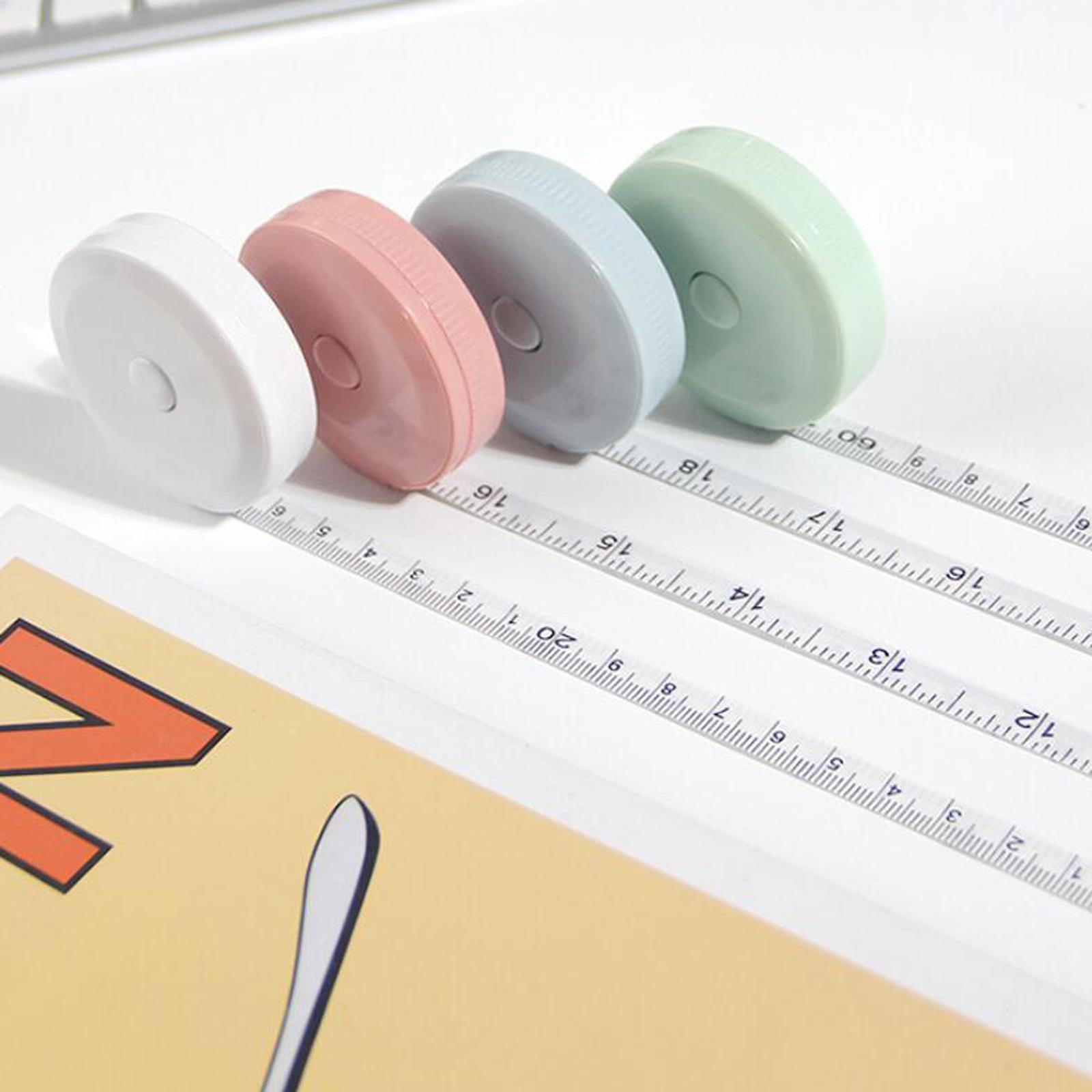 2xSewing Tape Measure Tools Body Measure Tape 60 inch for Tailor Nursing Waist White
