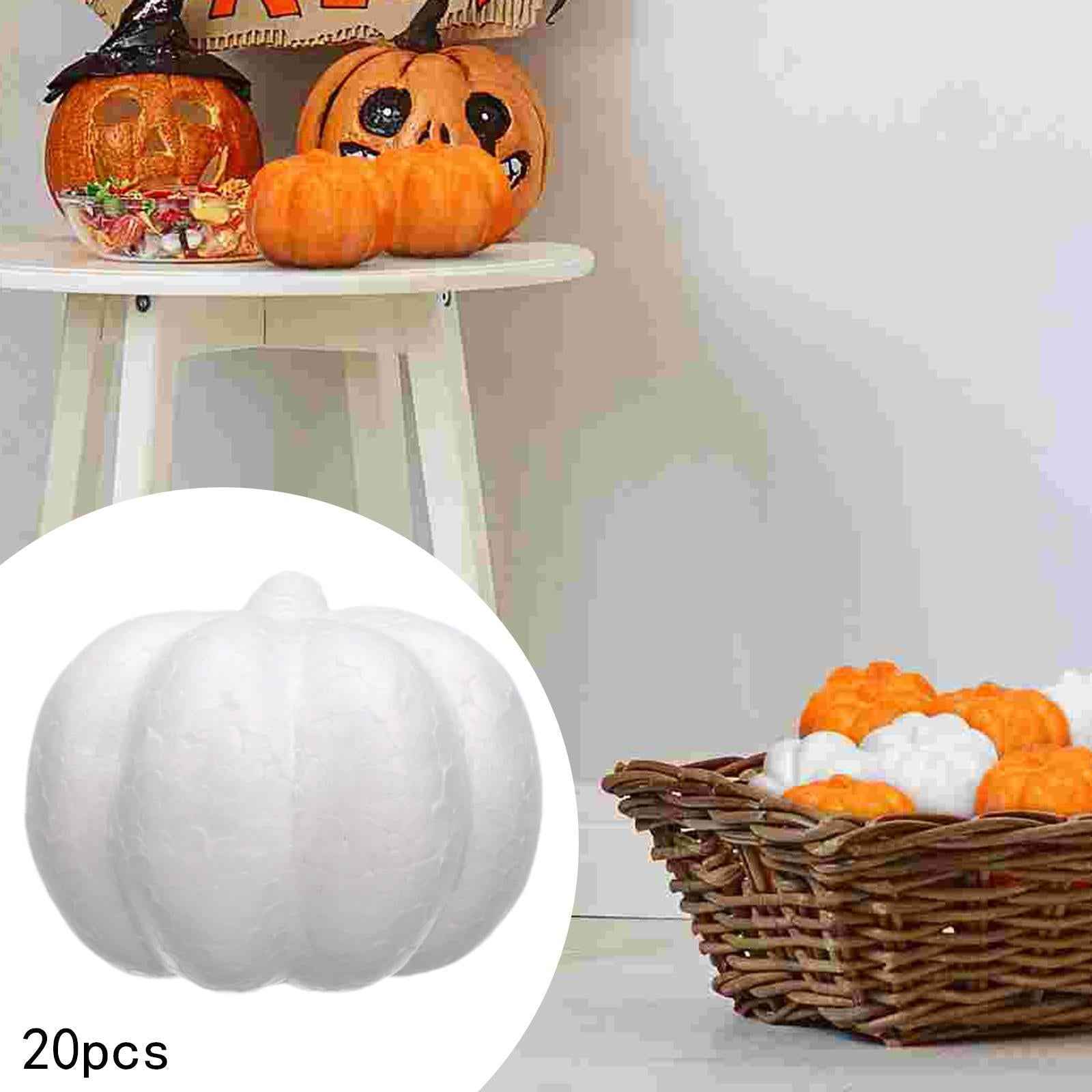20Pcs Foam Pumpkins Handmade DIY Arts for Halloween School Project Christmas