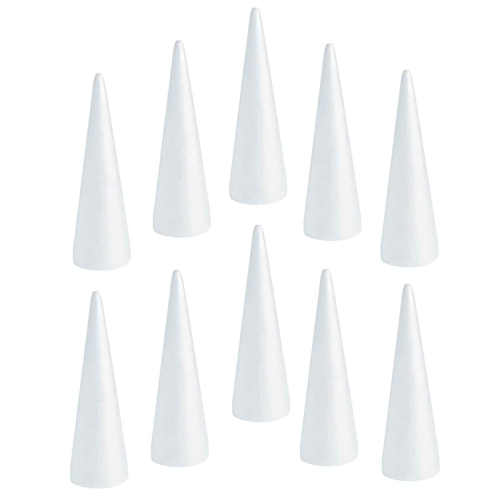 10x Foam Cones for Crafts Decorations for Children Kids Celebration Festival 7cmx2.3cm