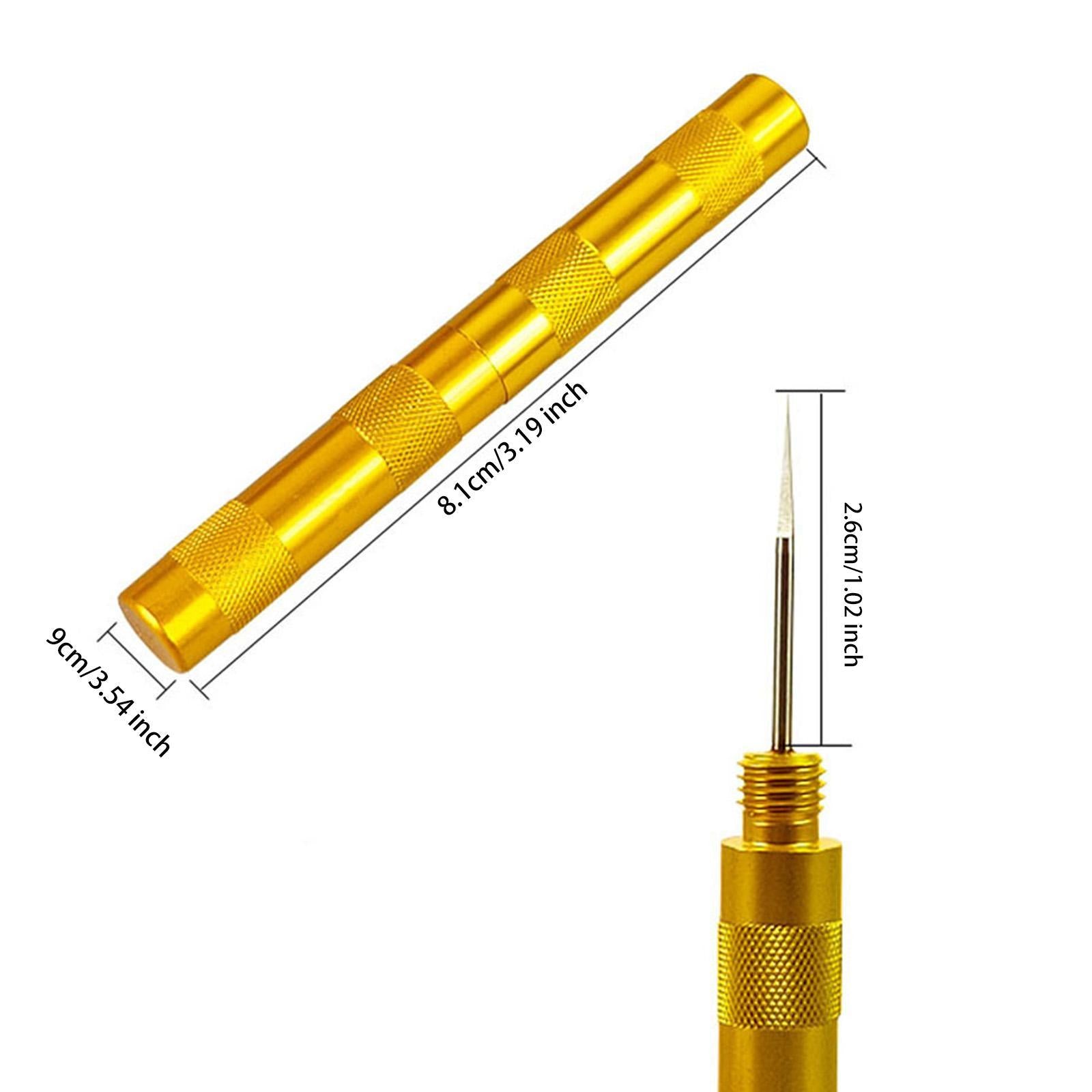 Airbrush Cleaning Brush Kit Easy Use Airbrush Cleaner for Studio Office Home Gold