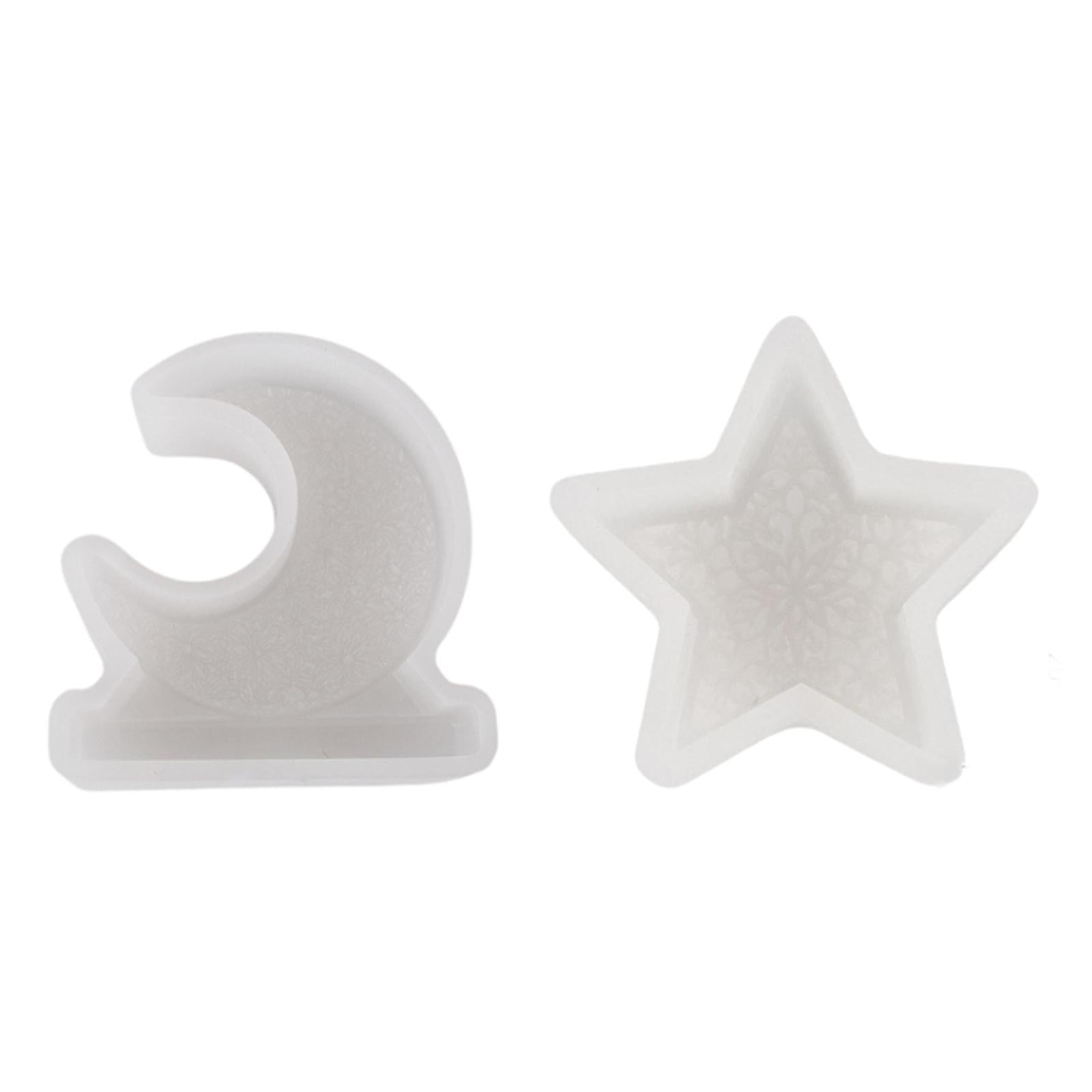 Candle Mould Silicone Mould for Home Decoration Handmade Soap Scented Candle Moon