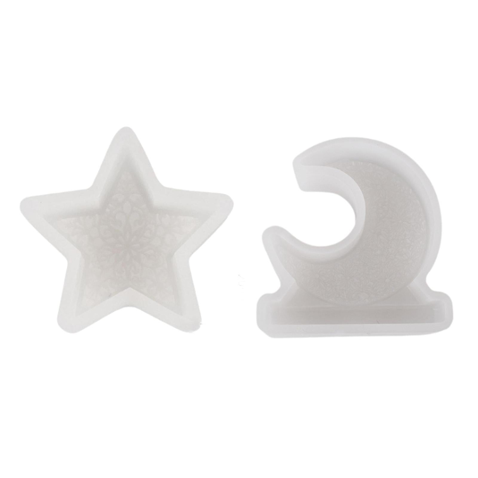 Candle Mould Silicone Mould for Home Decoration Handmade Soap Scented Candle Moon