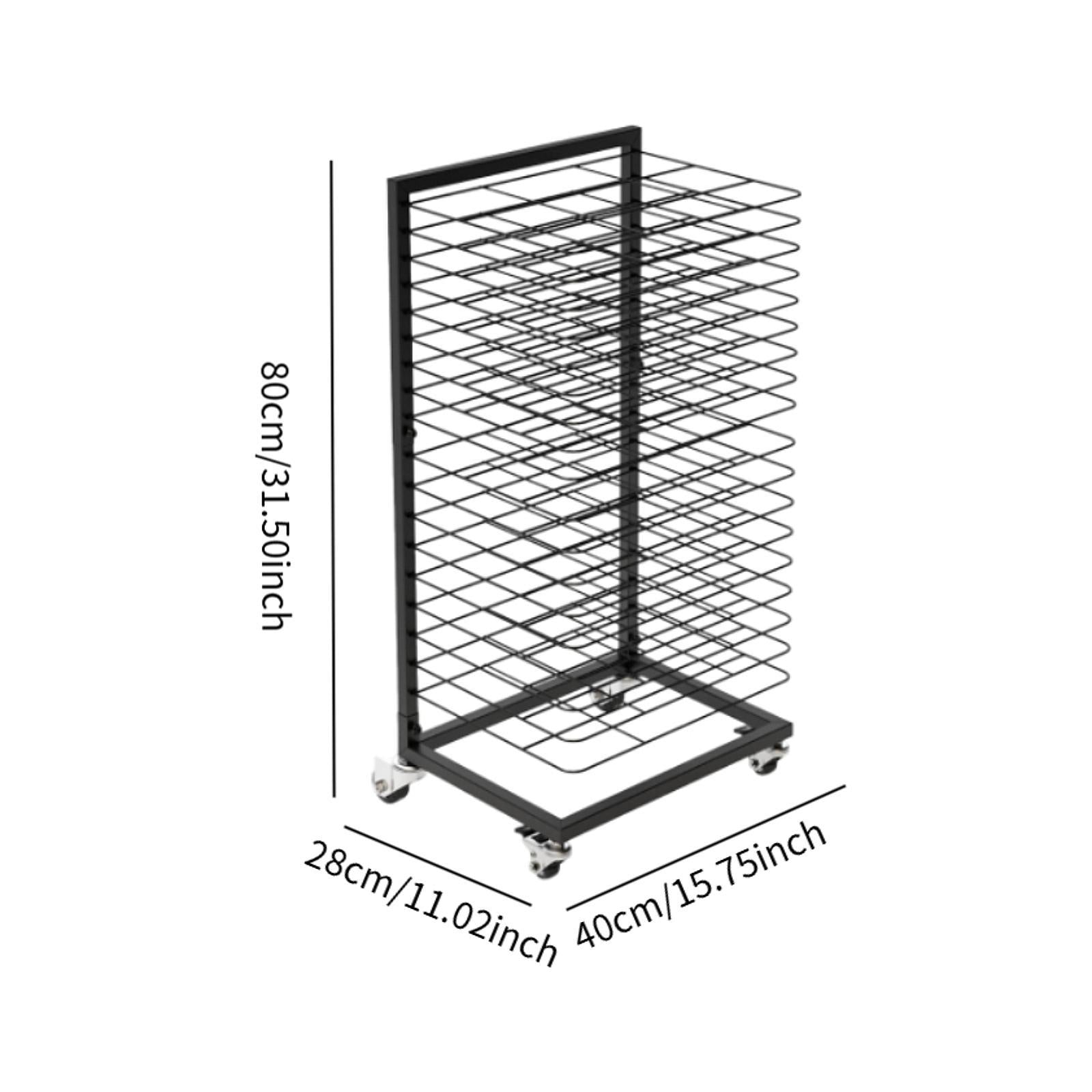 Art Drying Rack Iron Fashion Stable Art Storage for Artist Drawings Sketches