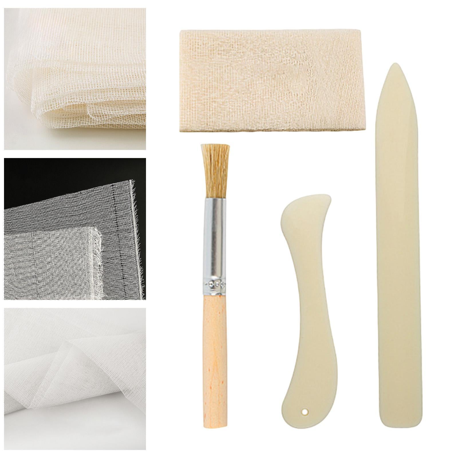 Book Binding Cloth Kit Starter Tool Set for Magazines Journals Photo Albums 100cm Cloth Set