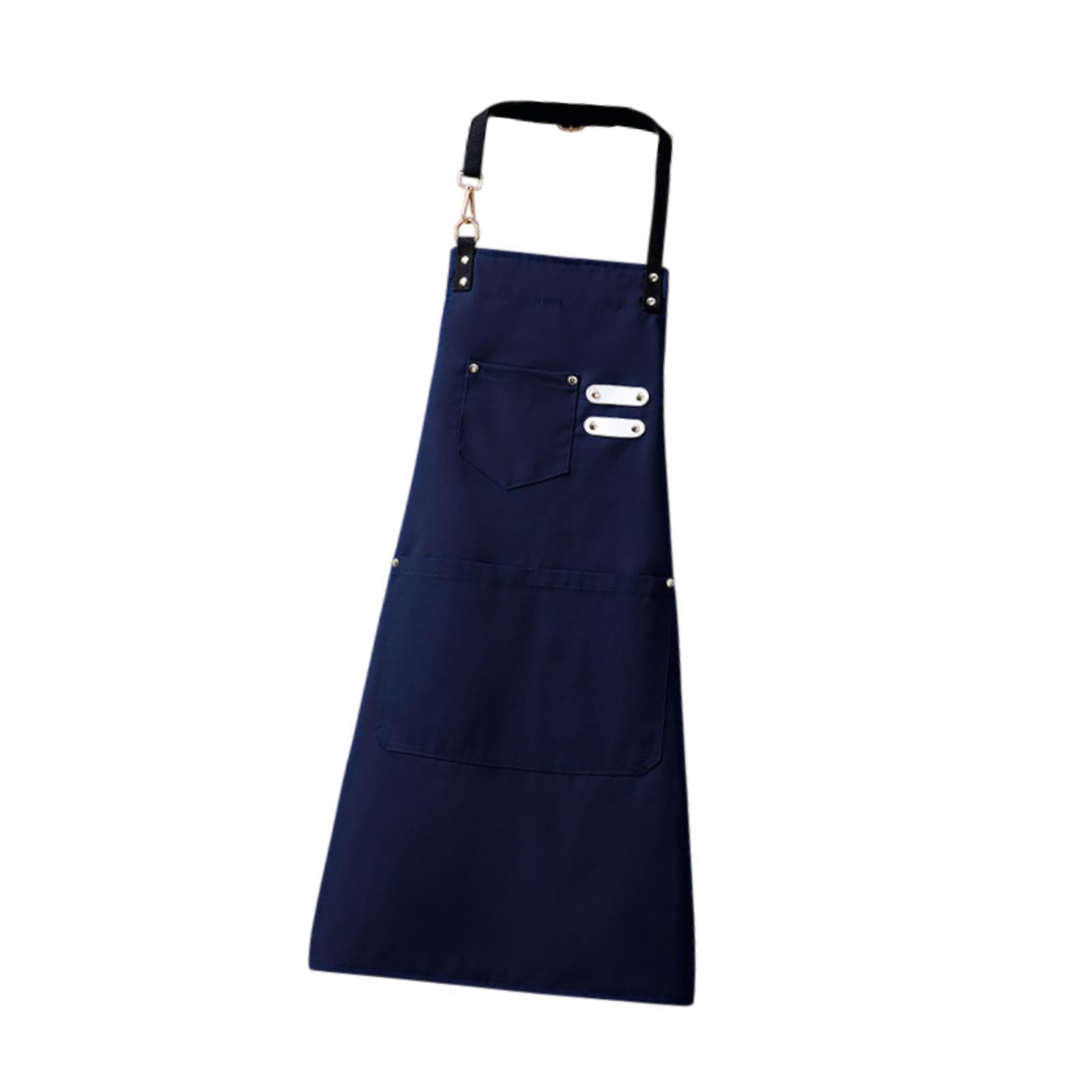 Chef Bib Apron Multipurpose Painting Artist Apron for Garden Commercial Shop Blue