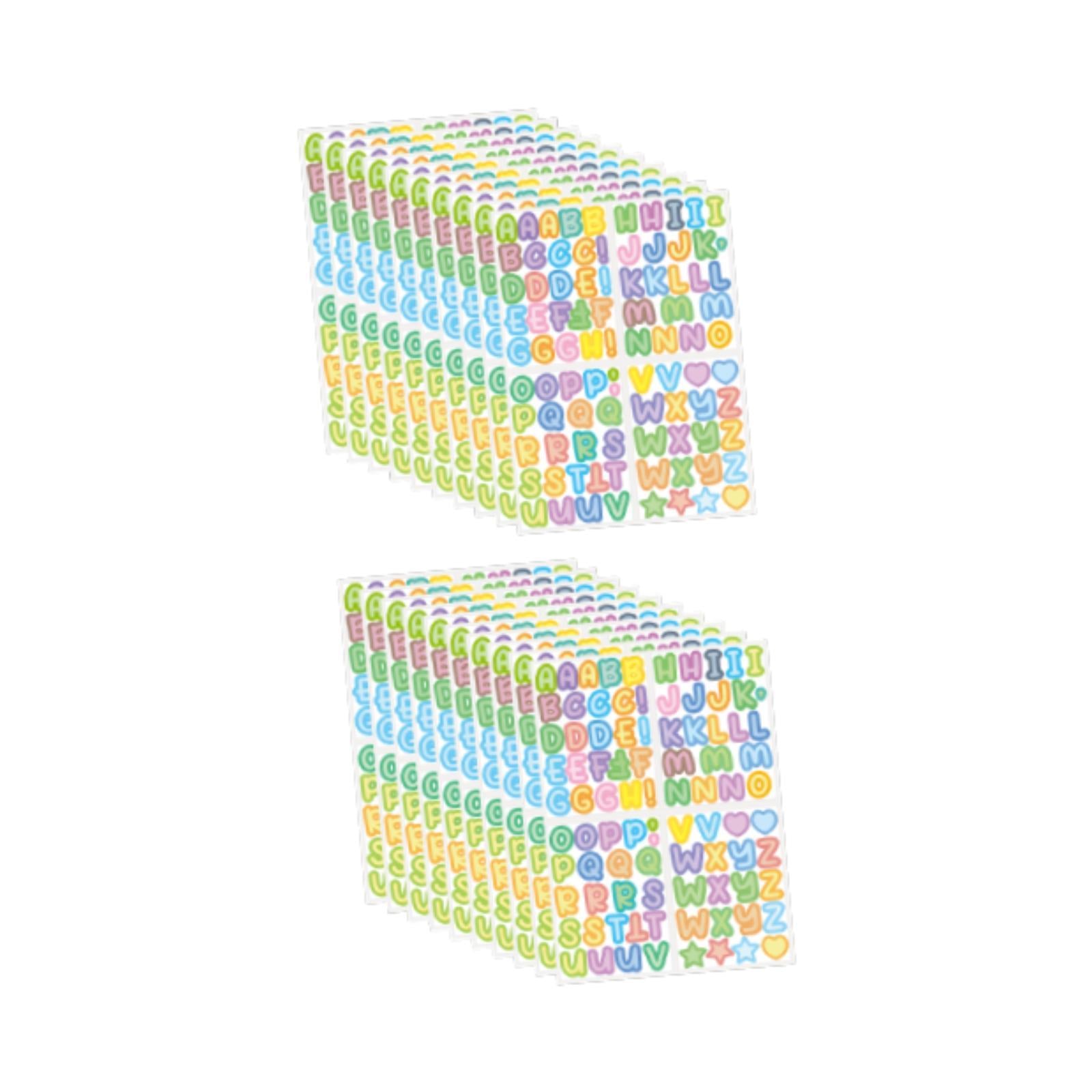 Colorful Alphabet Stickers 20 Pieces for Boxes Handmade Cards Greeting Cards
