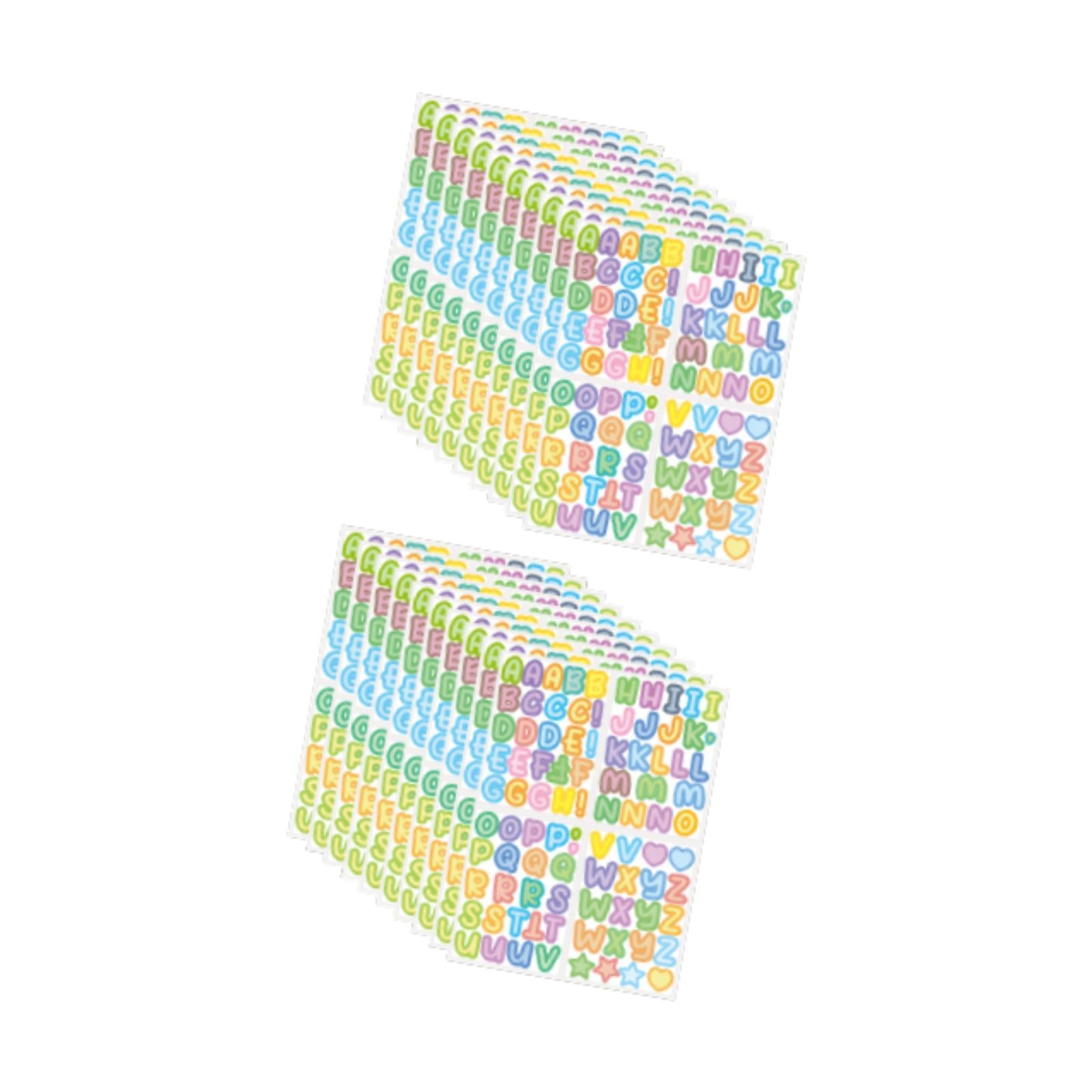 Colorful Alphabet Stickers 20 Pieces for Boxes Handmade Cards Greeting Cards
