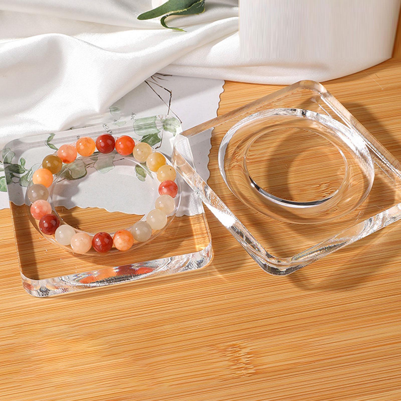 Bracelet Beading Board Acrylic Bead Tray for DIY Design Jewelry Making Round