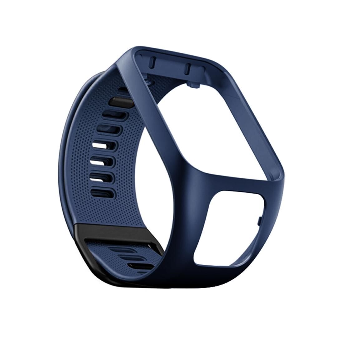 For Tomtom 2 / 3 Universal Silicone Replacement Strap Watchband (Dark Blue)