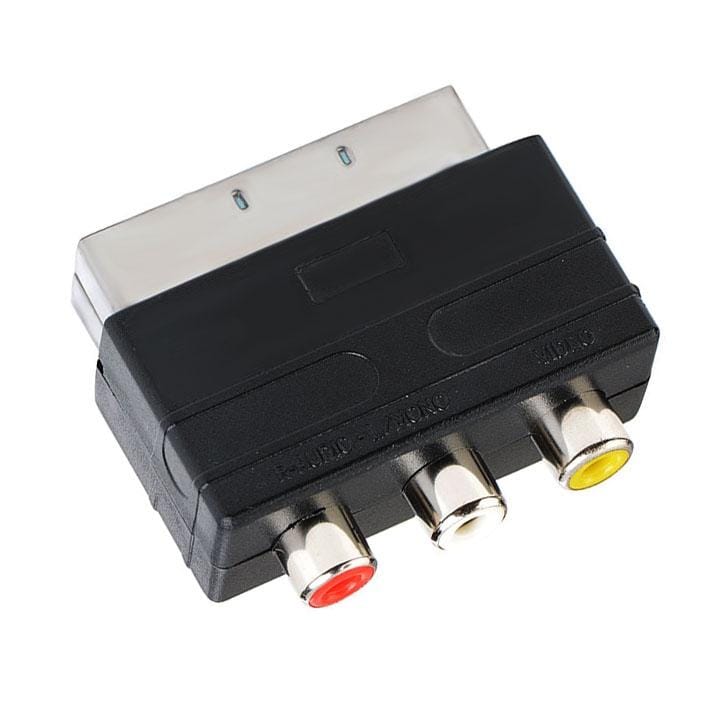 A/V to 20 Pin Male SCART Adapter