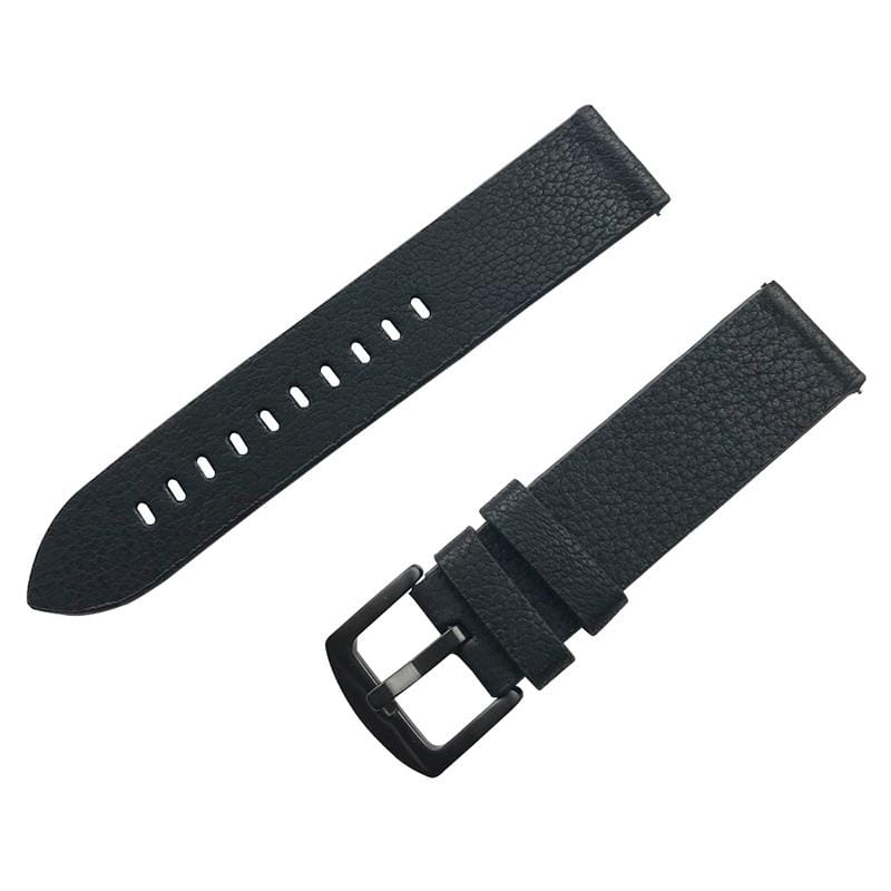 Cross Pattern Leather Wrist Watch Band for Samsung Gear S2 20mm / Galaxy 42mm (Black)